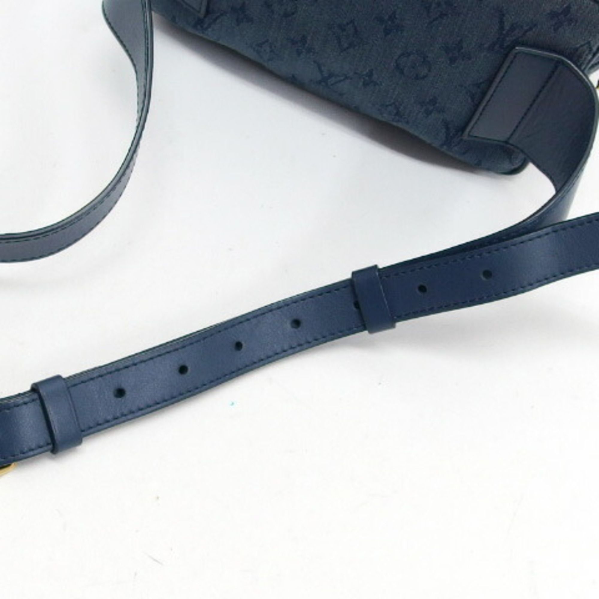 Monogram Denim Denim Leather Shoulder Bag (Pre-Owned) - Louis Vuitton - Modalova