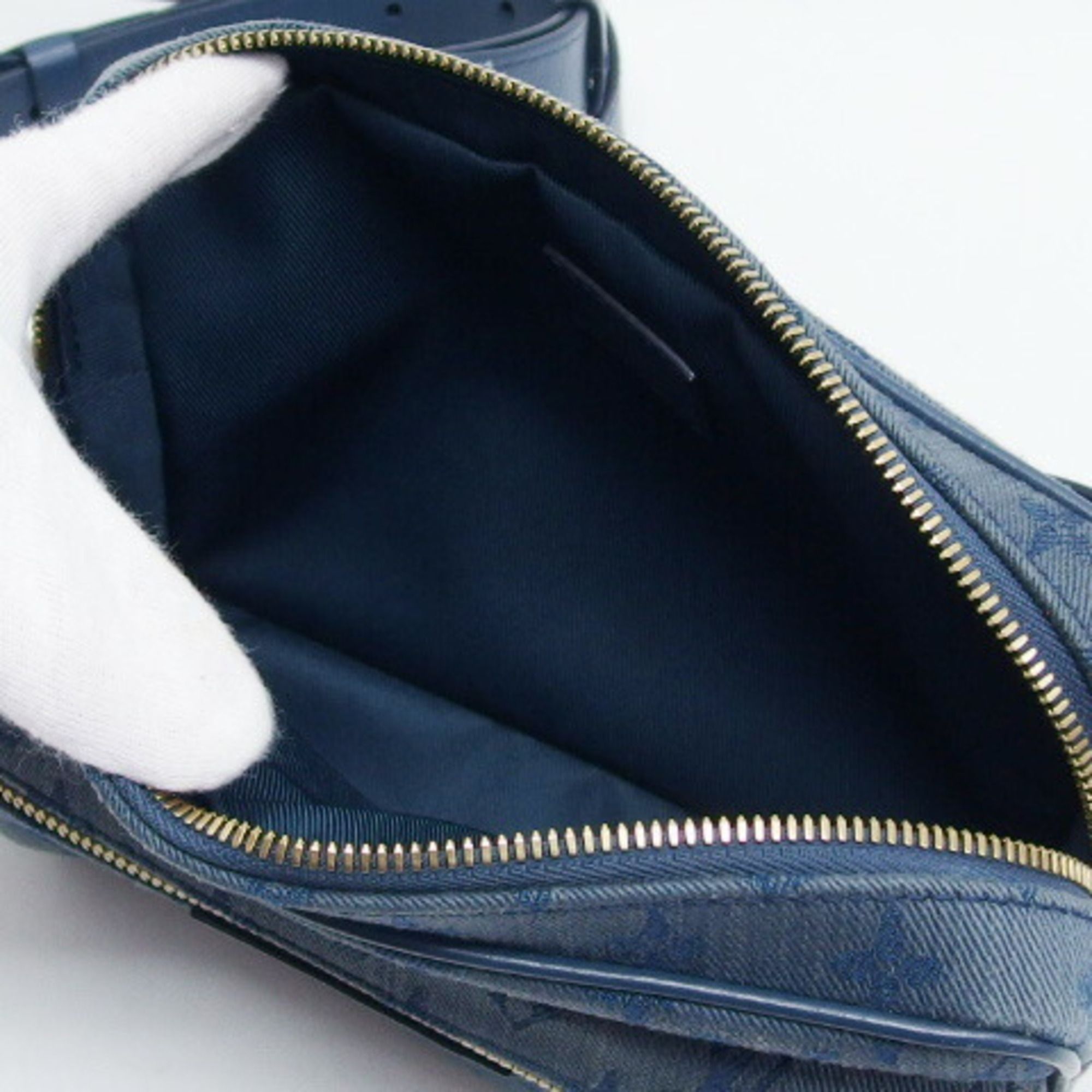 Monogram Denim Denim Leather Shoulder Bag (Pre-Owned) - Louis Vuitton - Modalova