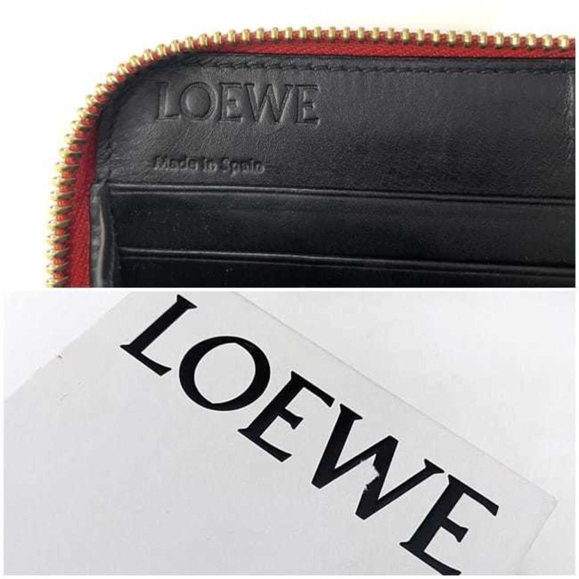 Repeat Leather Long Wallet (Bi-Fold) (Pre-Owned) - Loewe - Modalova