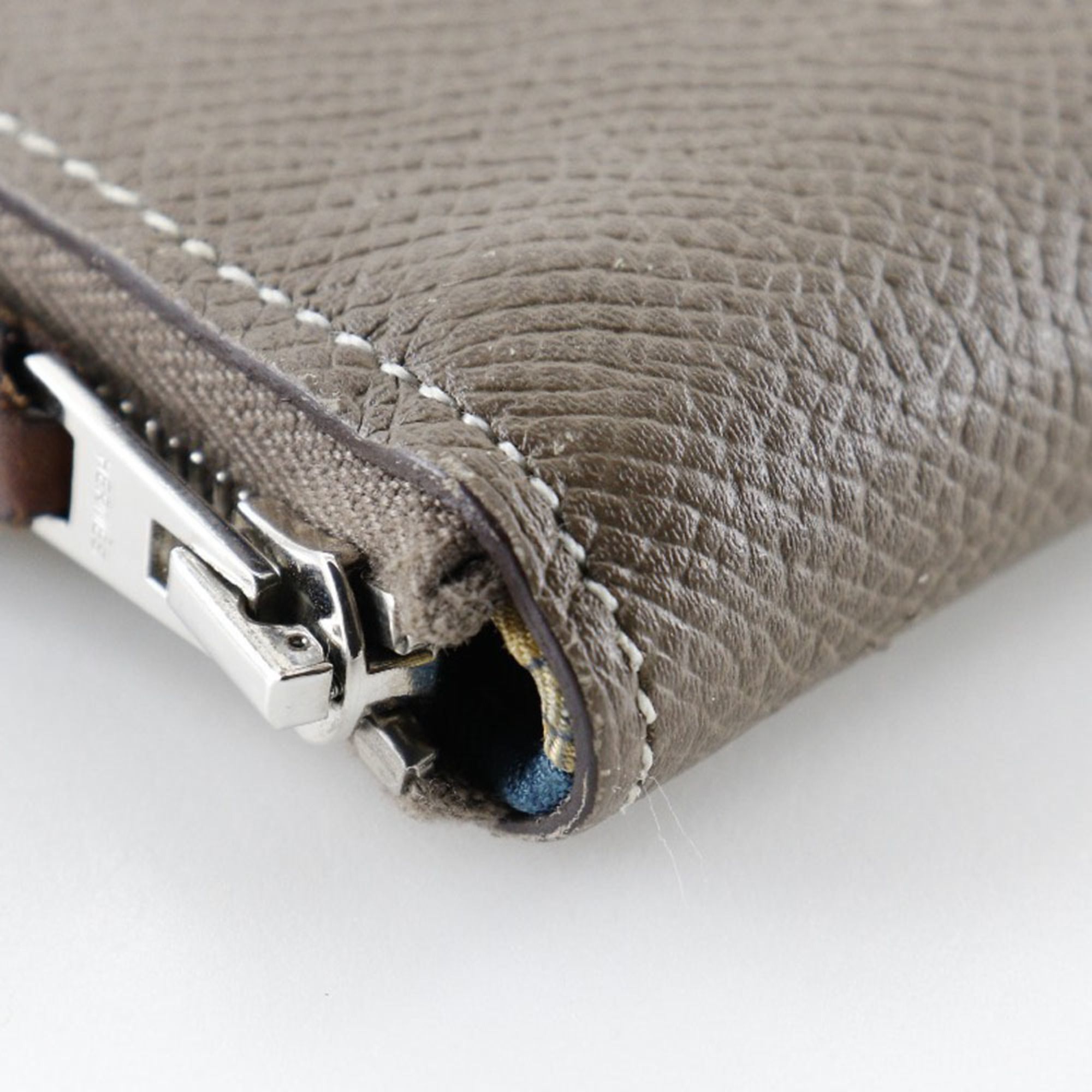 Epsom Leather Silk Long Bill Wallet (Bi-Fold) (Pre-Owned) - Hermes - Modalova