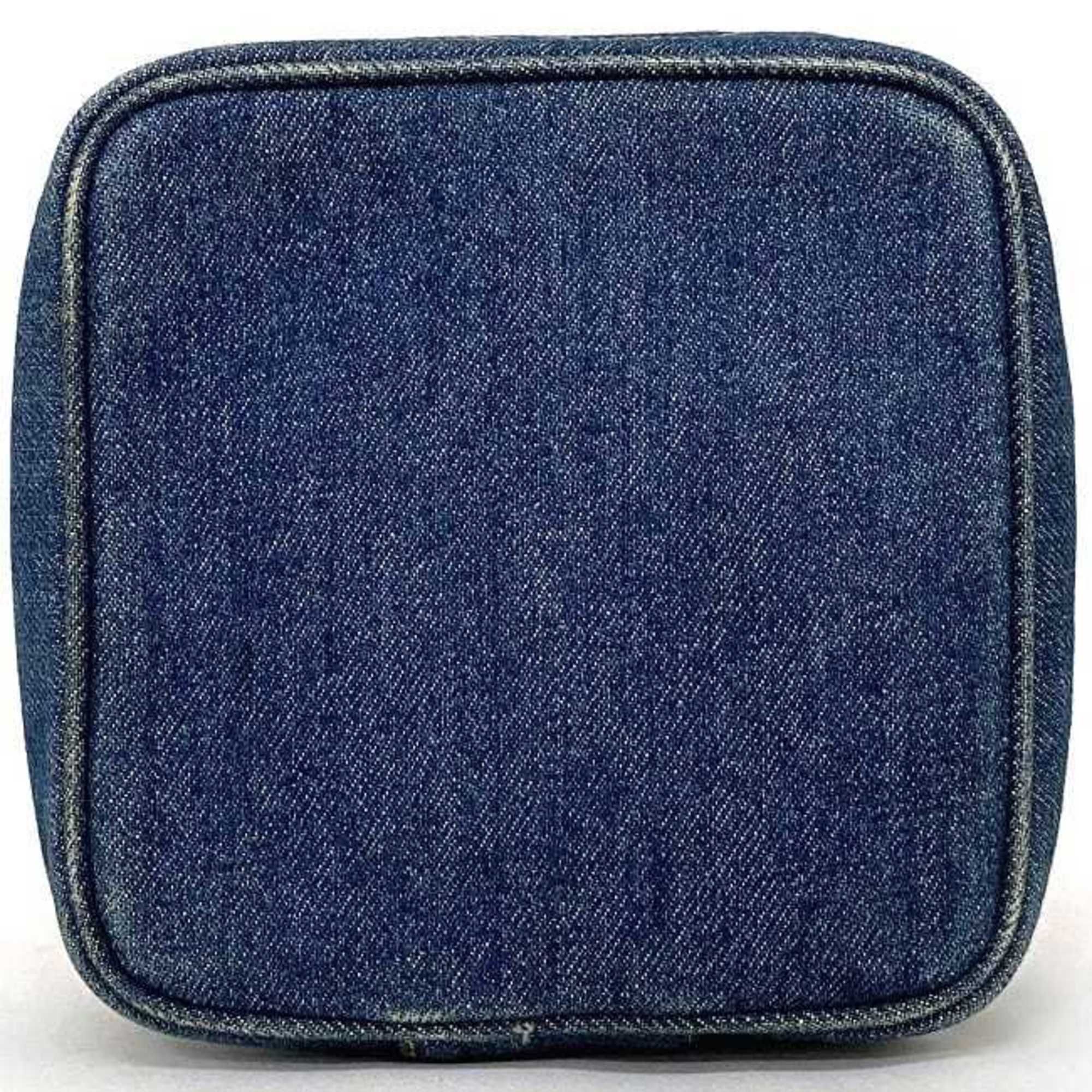 Denim Denim Leather Handbag Pouch Vanity Bag (Pre-Owned) - Chanel - Modalova