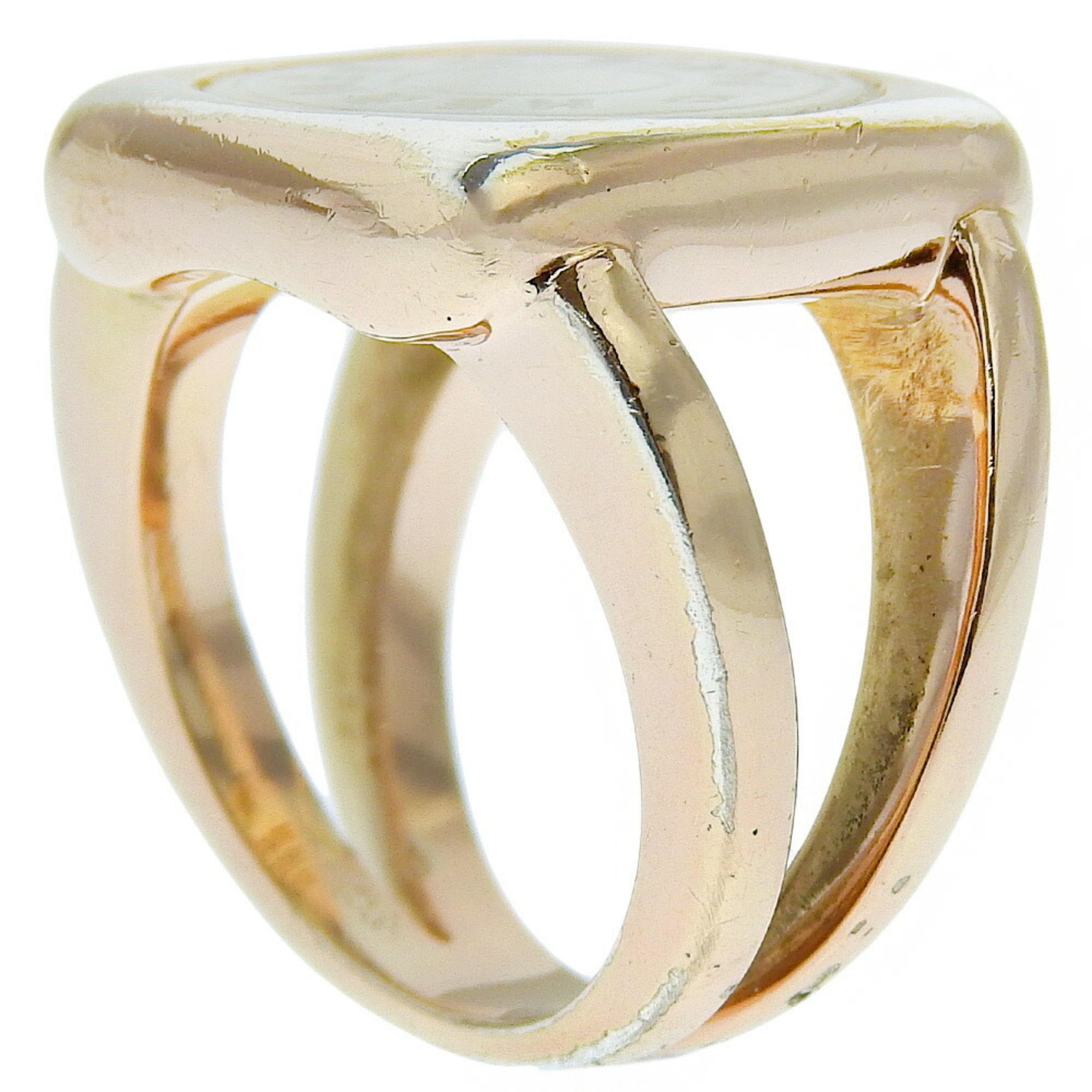 Gold Plating Shell Band Ring (Pre-Owned) - Hermes - Modalova
