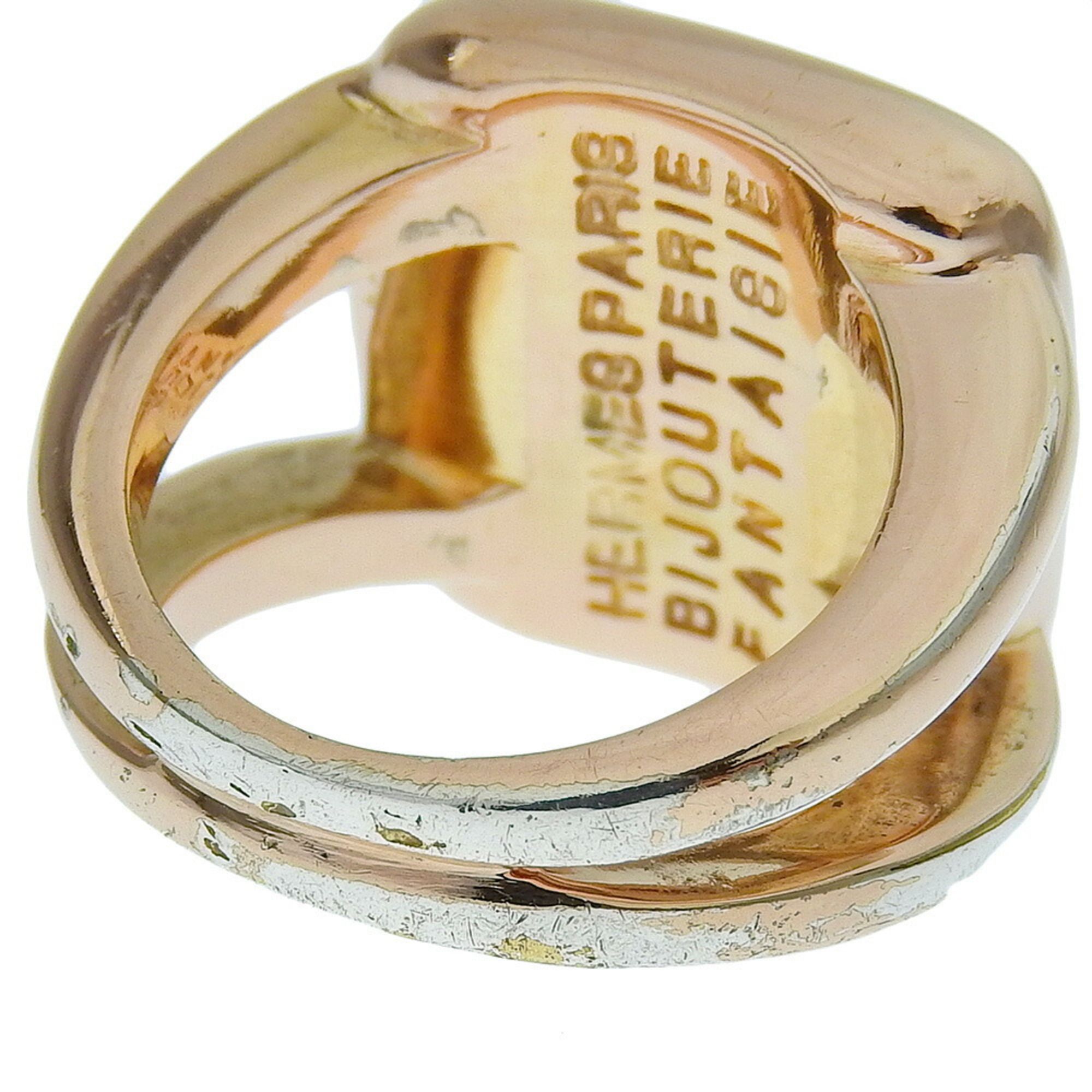 Gold Plating Shell Band Ring (Pre-Owned) - Hermes - Modalova