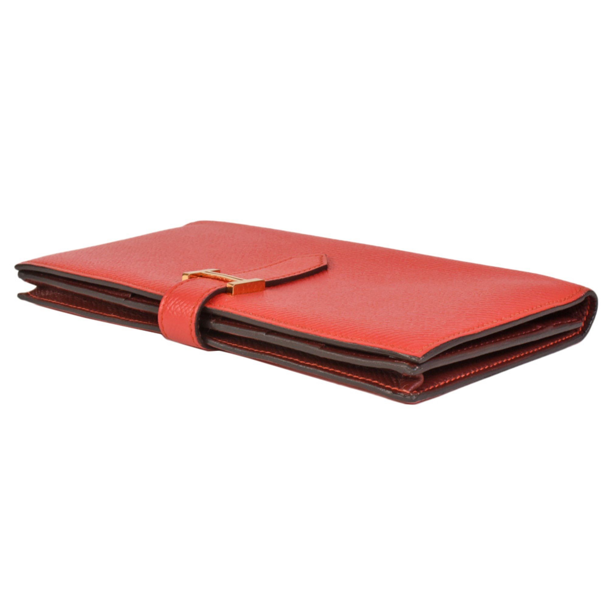 Bearn Epsom Leather Long Wallet (Bi-Fold) (Pre-Owned) - Hermes - Modalova