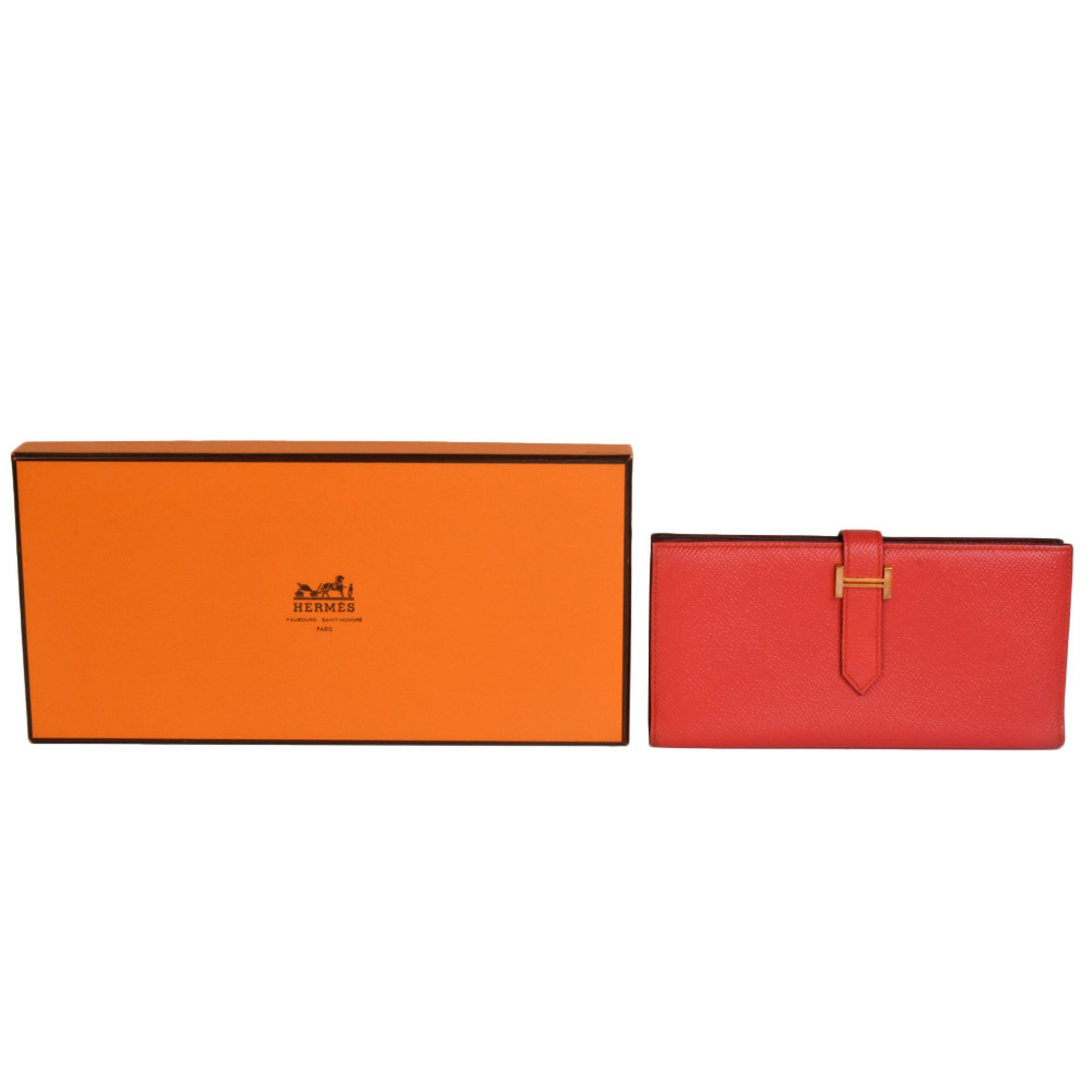 Bearn Epsom Leather Long Wallet (Bi-Fold) (Pre-Owned) - Hermes - Modalova