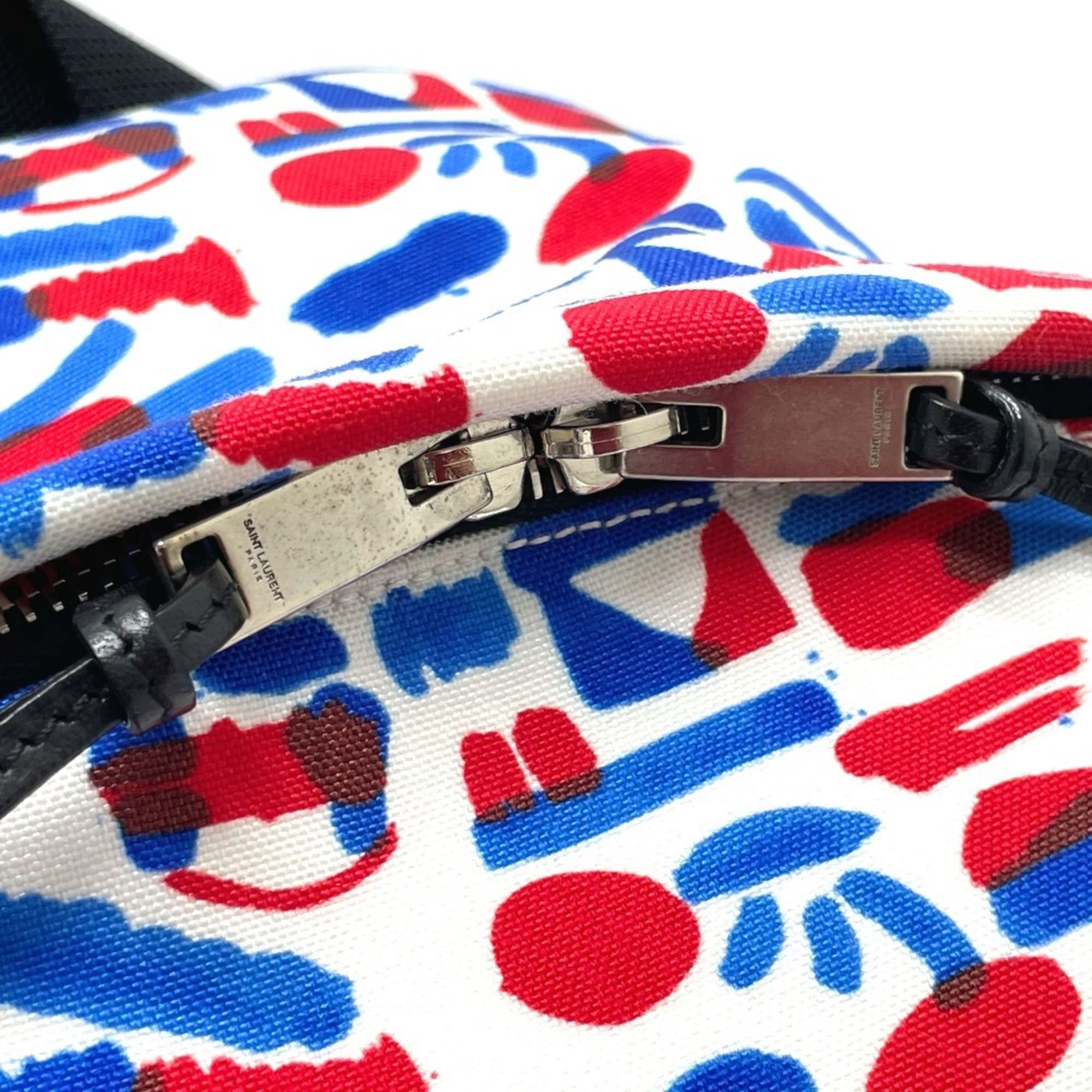 Leather Canvas Backpack (Pre-Owned) - Saint Laurent - Modalova
