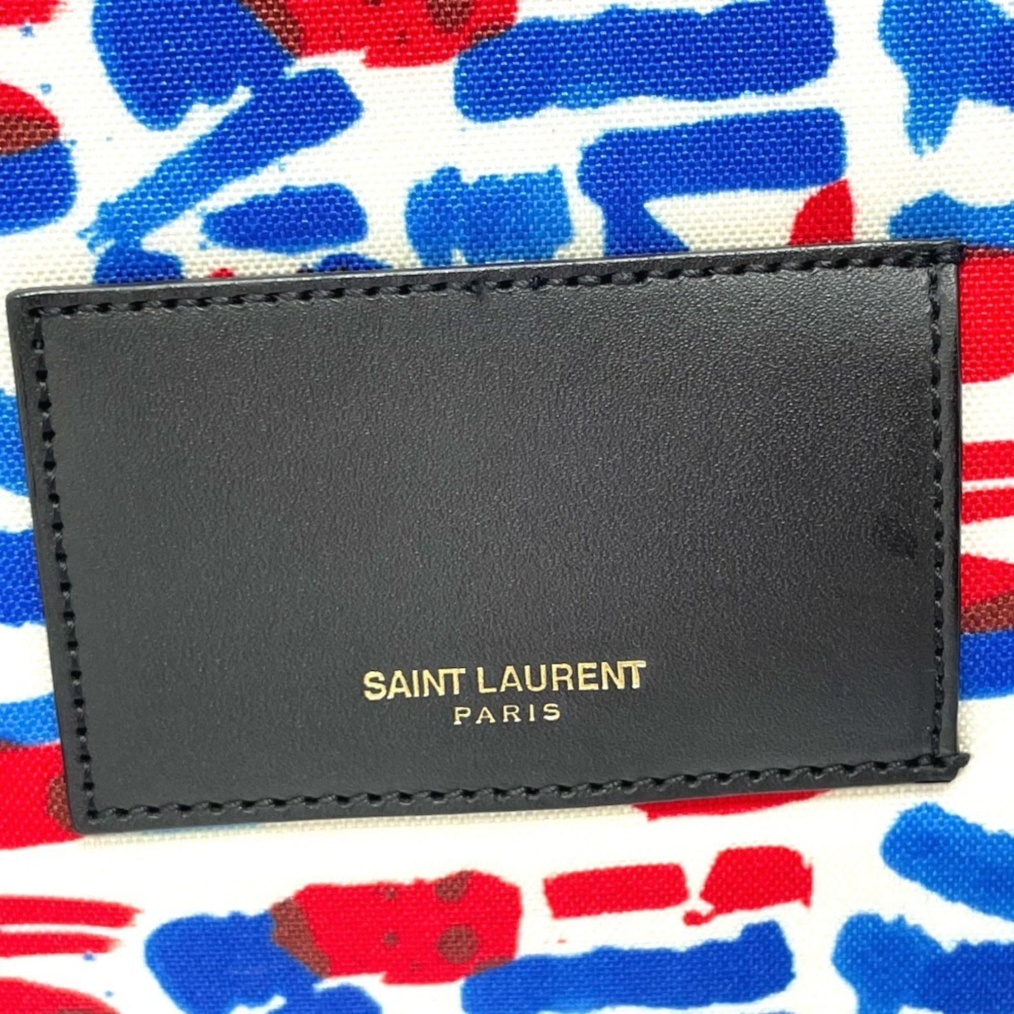 Leather Canvas Backpack (Pre-Owned) - Saint Laurent - Modalova