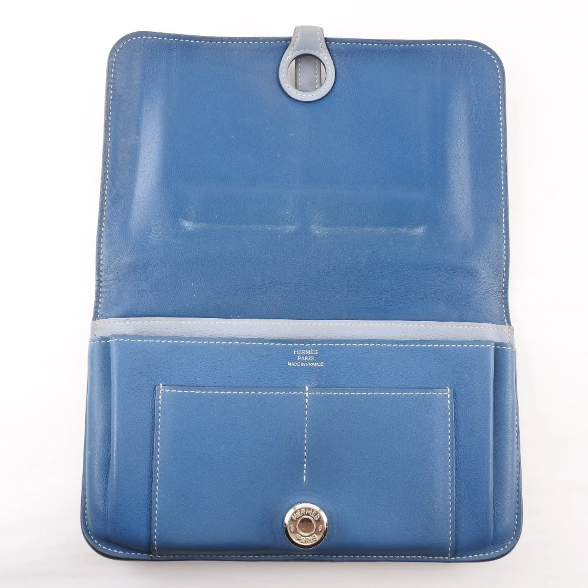 Dogon Leather Long Wallet (Bi-Fold) (Pre-Owned) - Hermes - Modalova