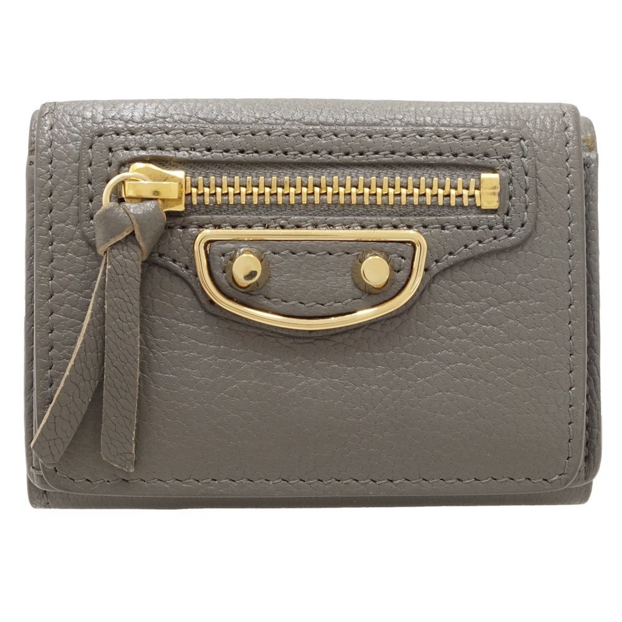 Leather Wallet (Tri-Fold) (Pre-Owned) - Balenciaga - Modalova