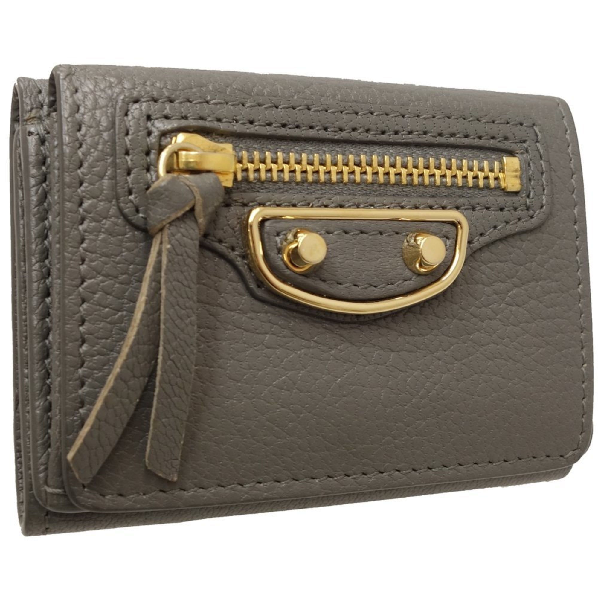 Leather Wallet (Tri-Fold) (Pre-Owned) - Balenciaga - Modalova