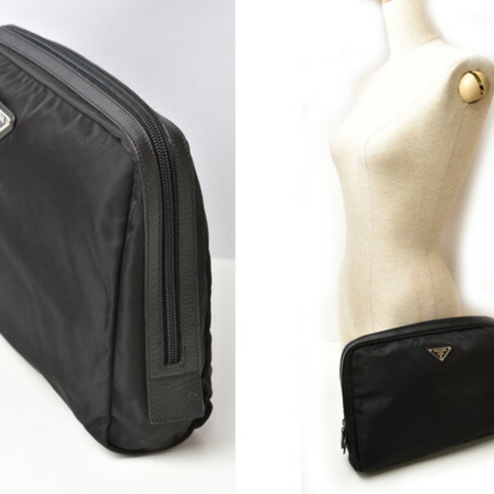 Vela Nylon Pouch (Pre-Owned) - Prada - Modalova