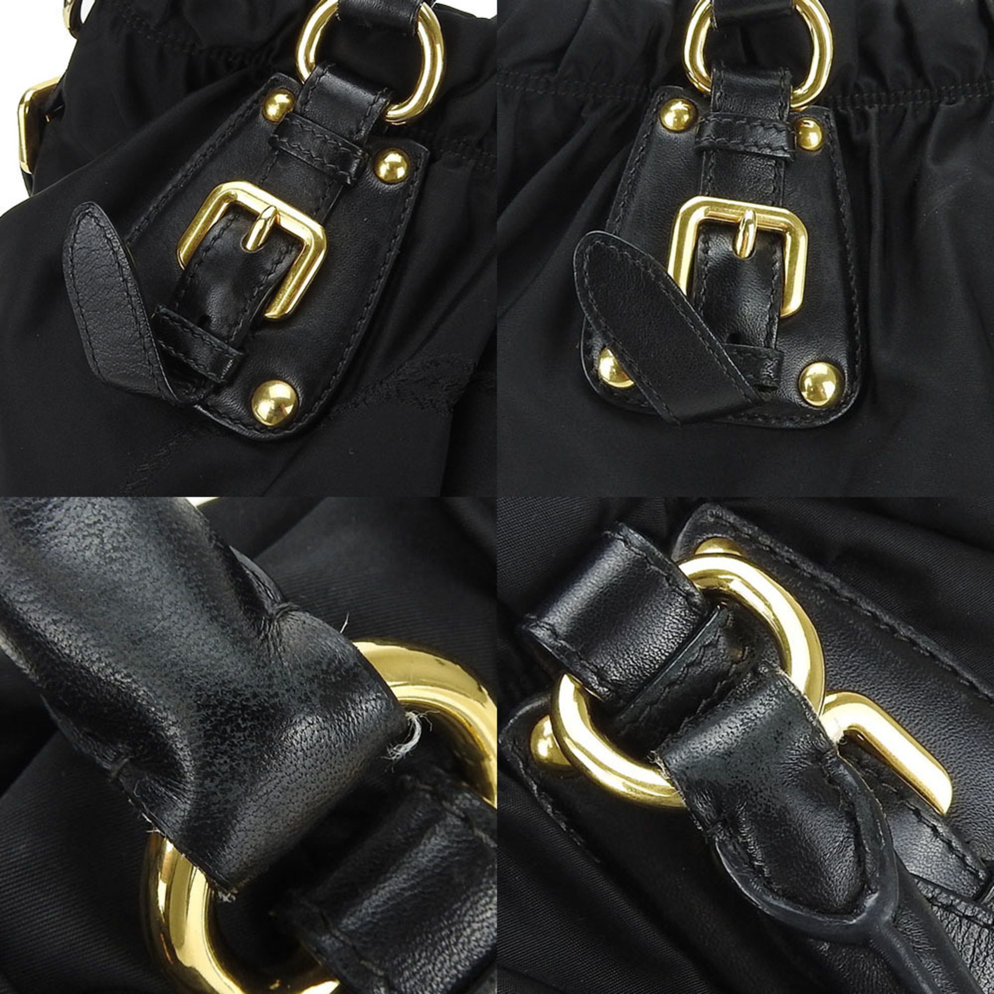 Nylon Leather Handbag (Pre-Owned) - Prada - Modalova