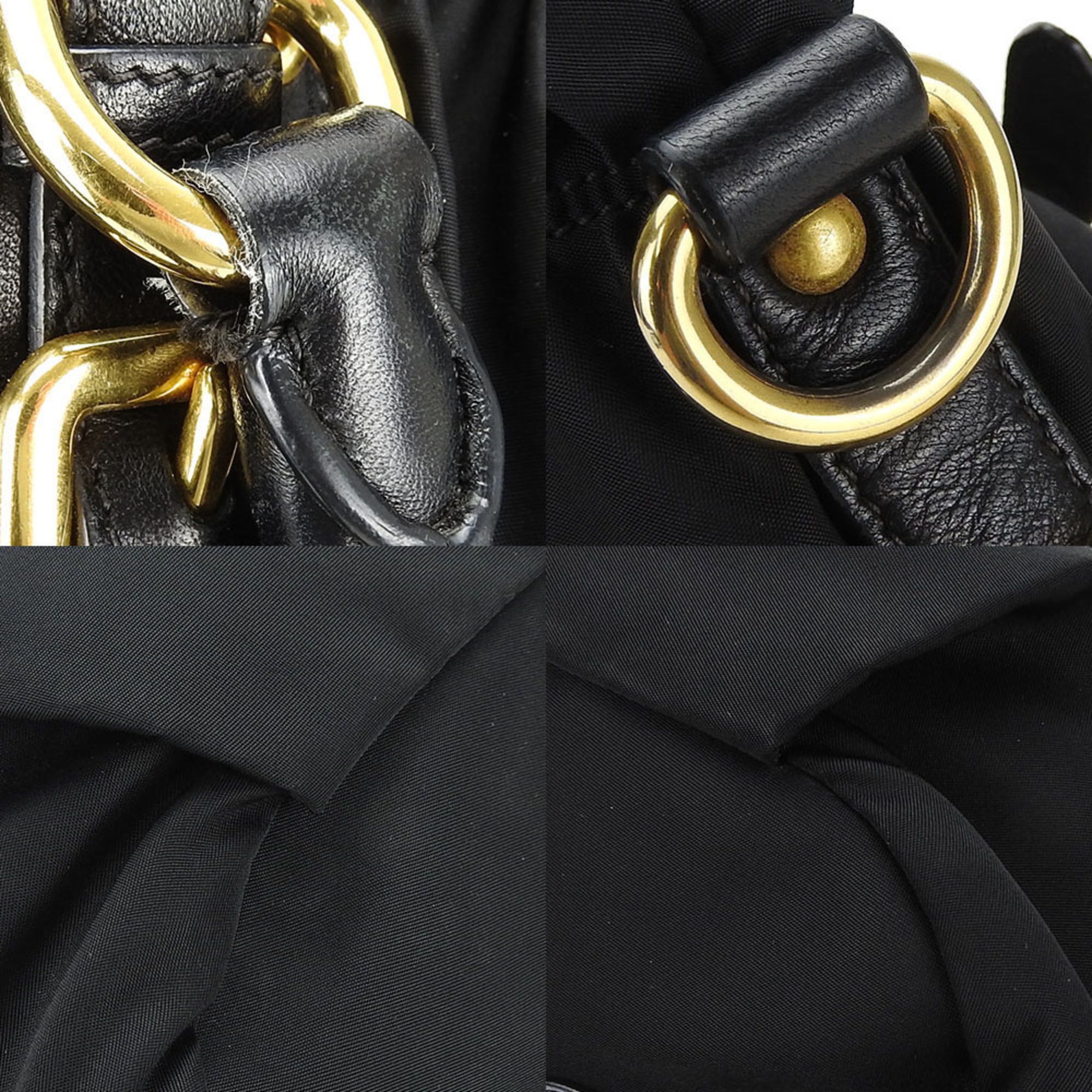 Nylon Leather Handbag (Pre-Owned) - Prada - Modalova