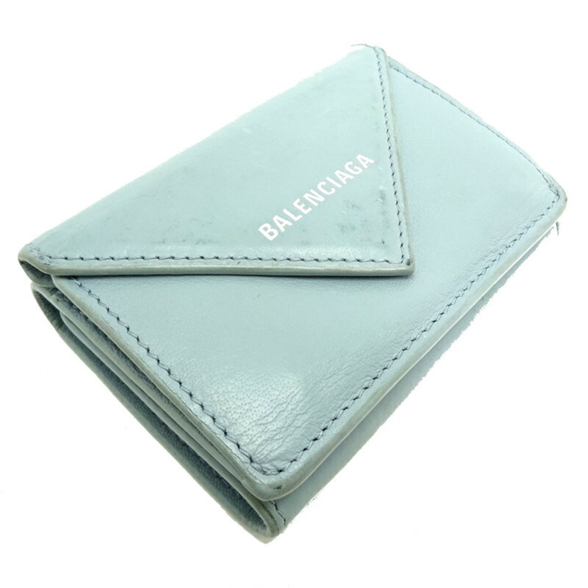 Leather Wallet (Tri-Fold) (Pre-Owned) - Balenciaga - Modalova