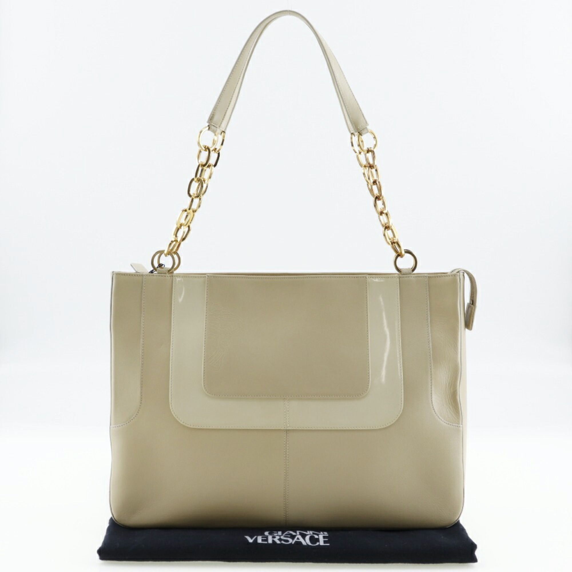 Leather Shoulder Bag (Pre-Owned) - Versace - Modalova