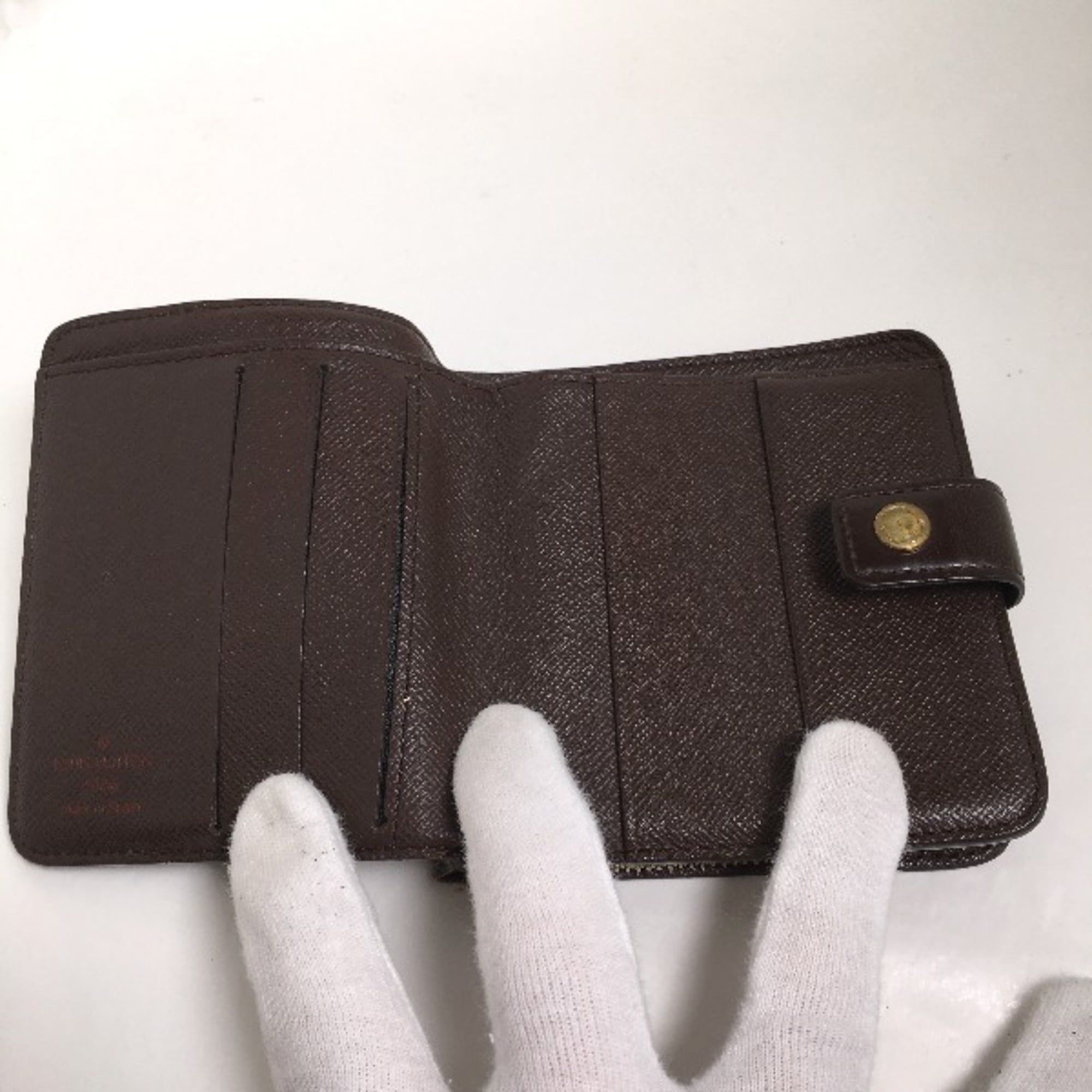 Damier Damier Canvas Wallet (Bi-Fold) (Pre-Owned) - Louis Vuitton - Modalova
