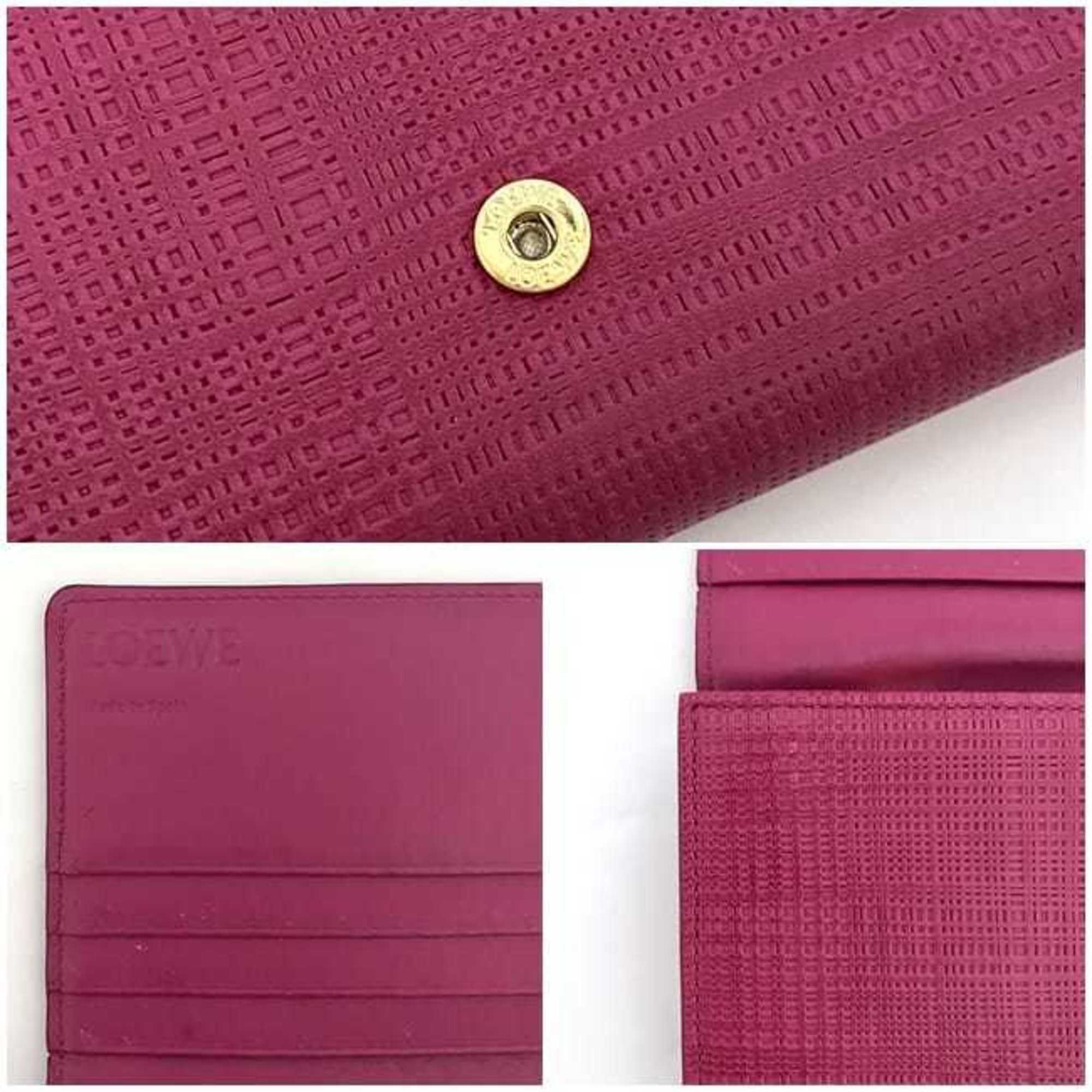 Linen Leather Long Wallet (Bi-Fold) (Pre-Owned) - Loewe - Modalova
