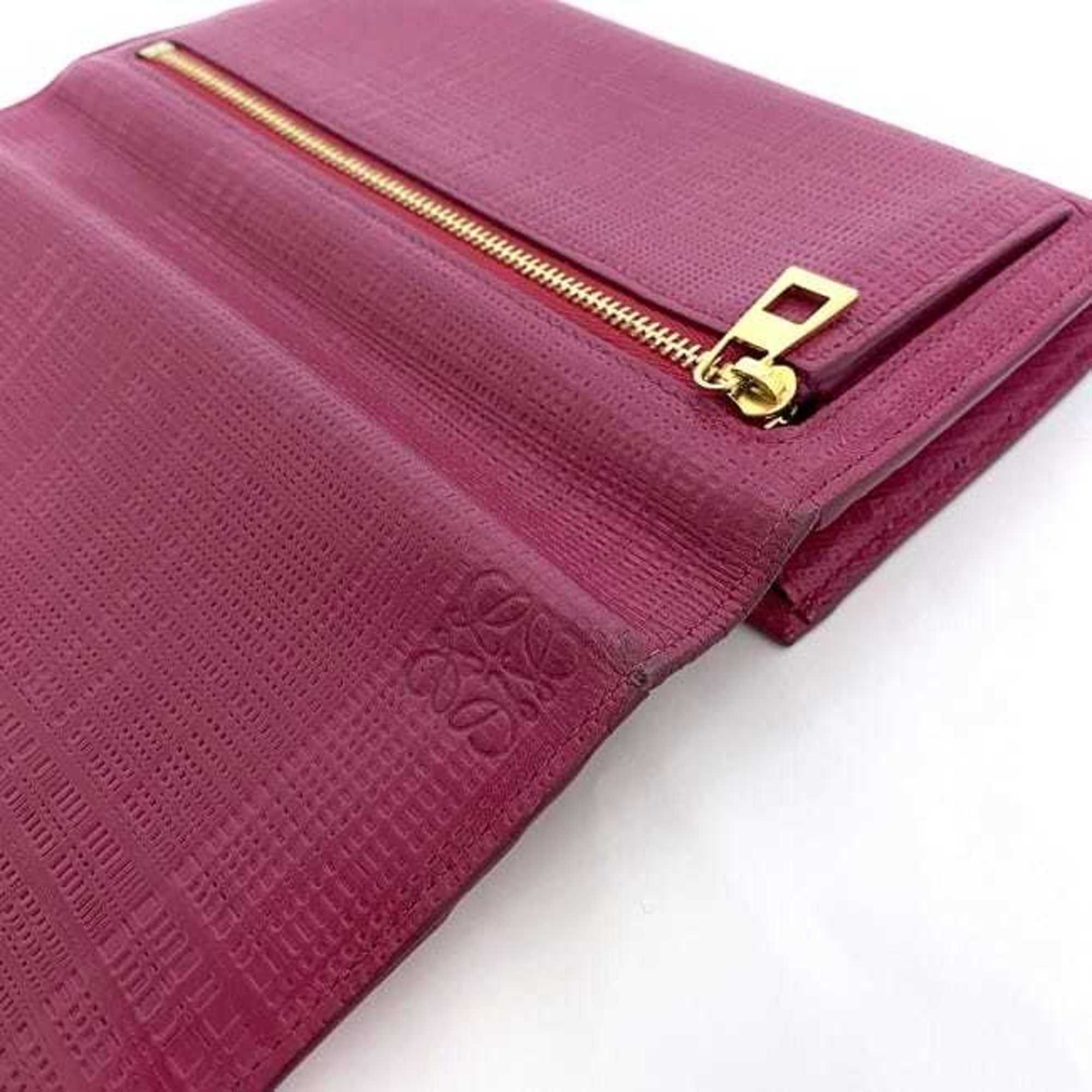 Linen Leather Long Wallet (Bi-Fold) (Pre-Owned) - Loewe - Modalova