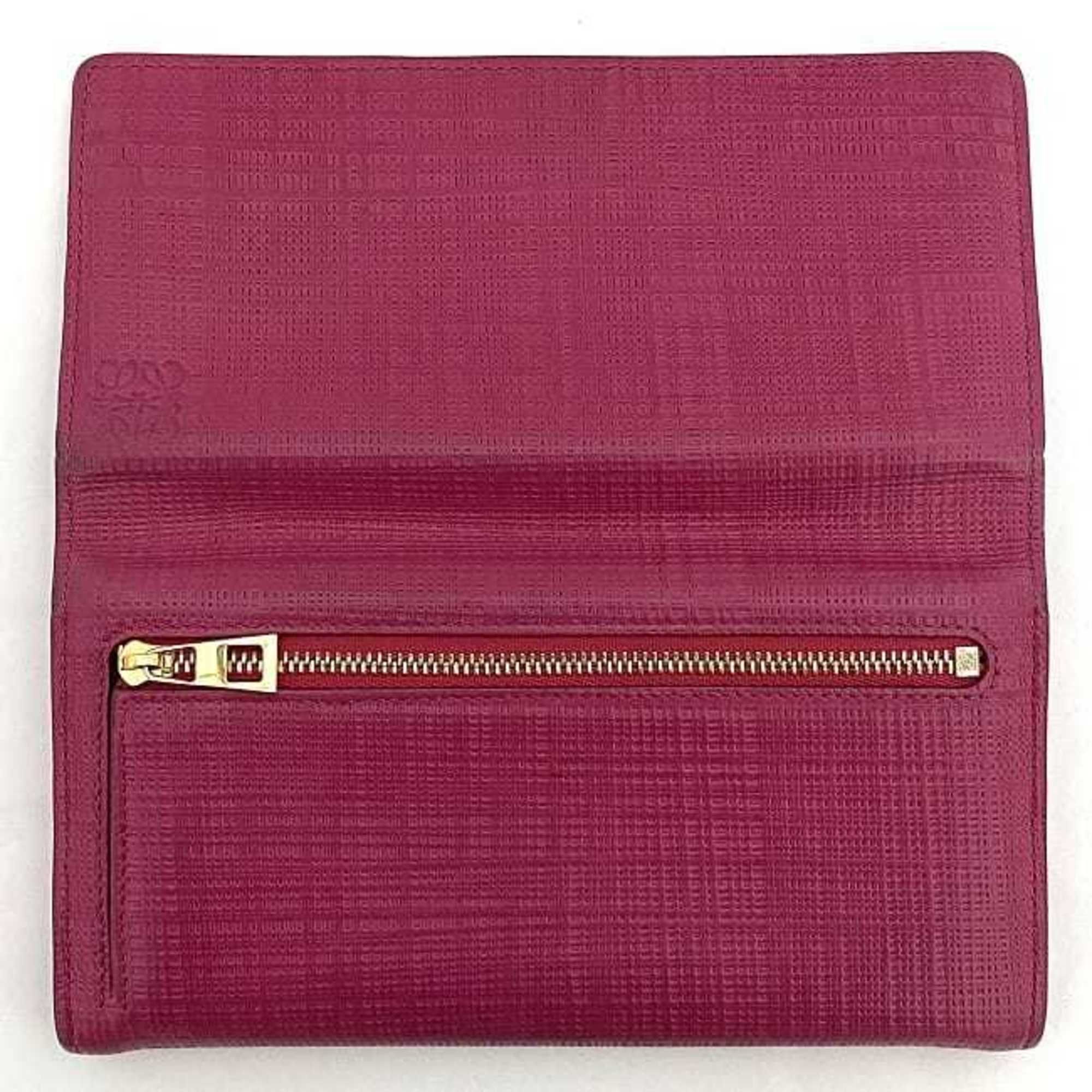 Linen Leather Long Wallet (Bi-Fold) (Pre-Owned) - Loewe - Modalova