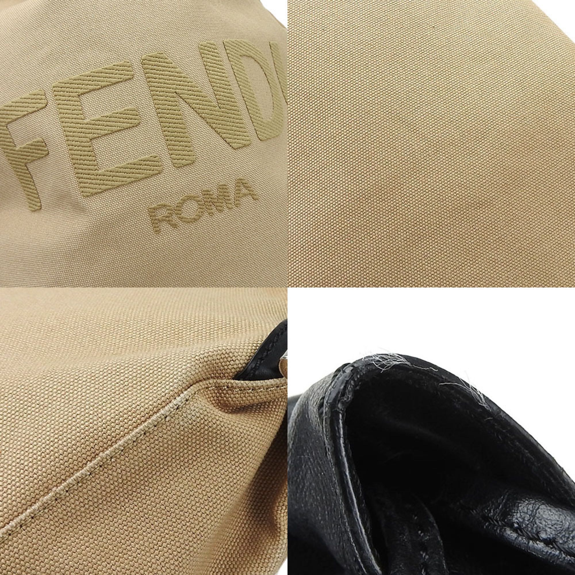 Canvas Leather Backpack (Pre-Owned) - Fendi - Modalova