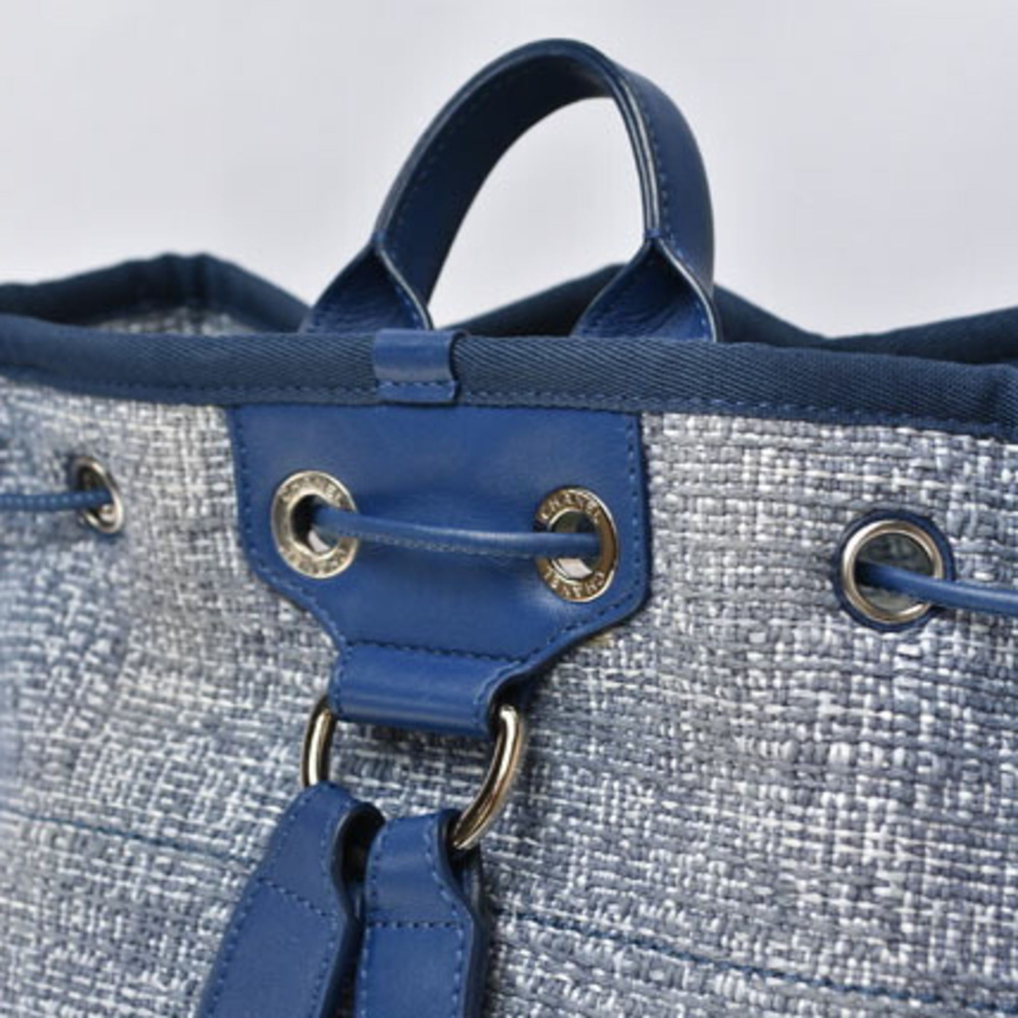 Cotton Canvas Denim Backpack (Pre-Owned) - Chanel - Modalova