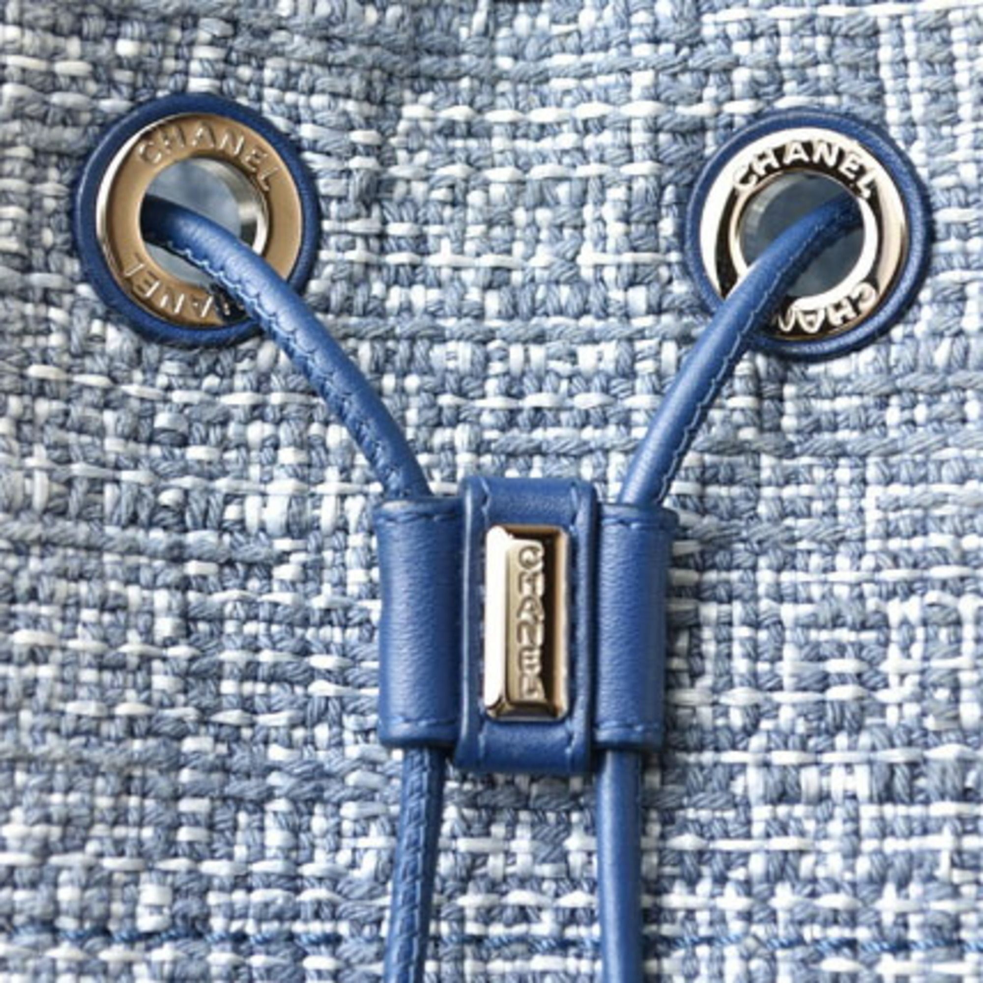 Cotton Canvas Denim Backpack (Pre-Owned) - Chanel - Modalova