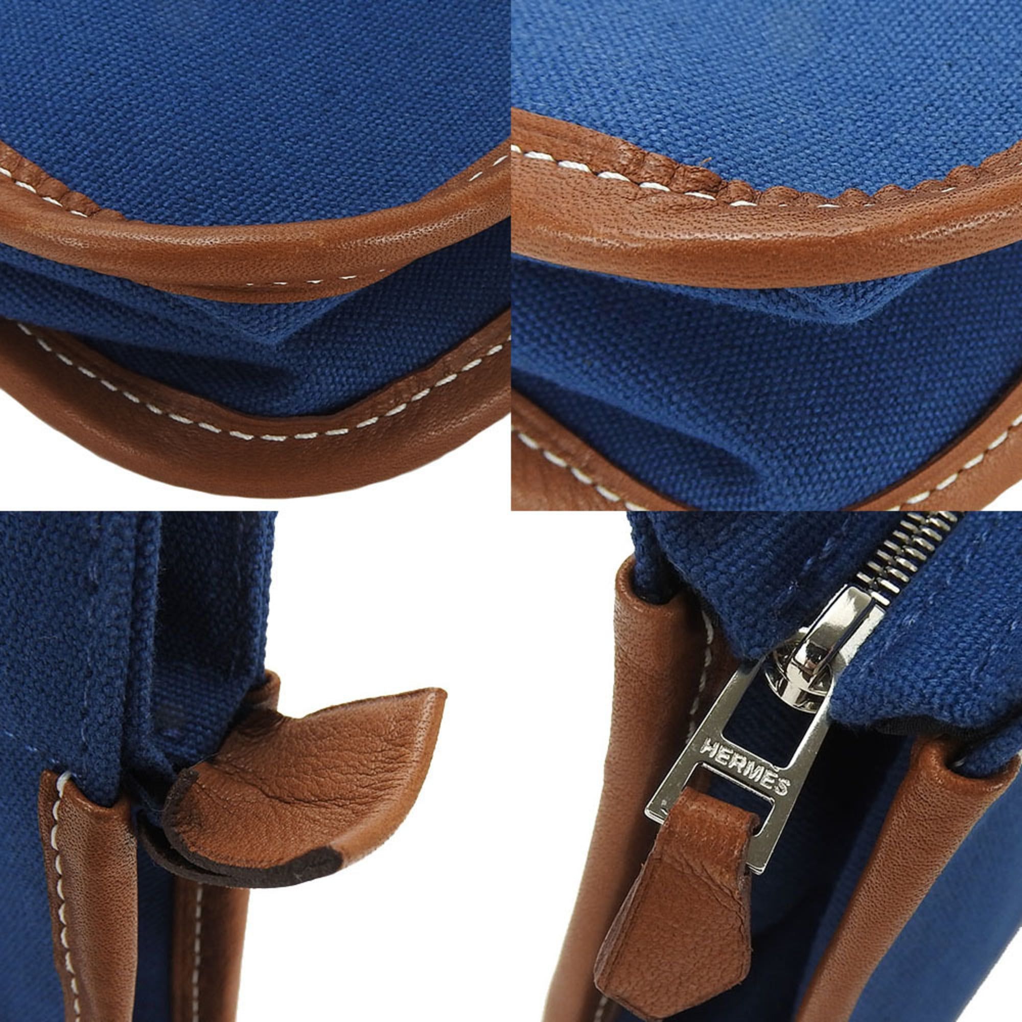 Canvas Leather Clutch Bag (Pre-Owned) - Hermes - Modalova