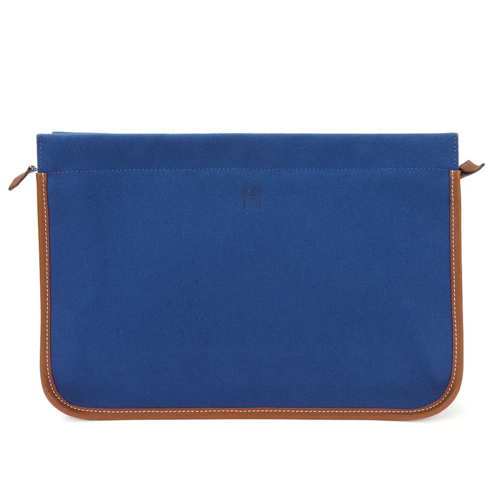 Canvas Leather Clutch Bag (Pre-Owned) - Hermes - Modalova