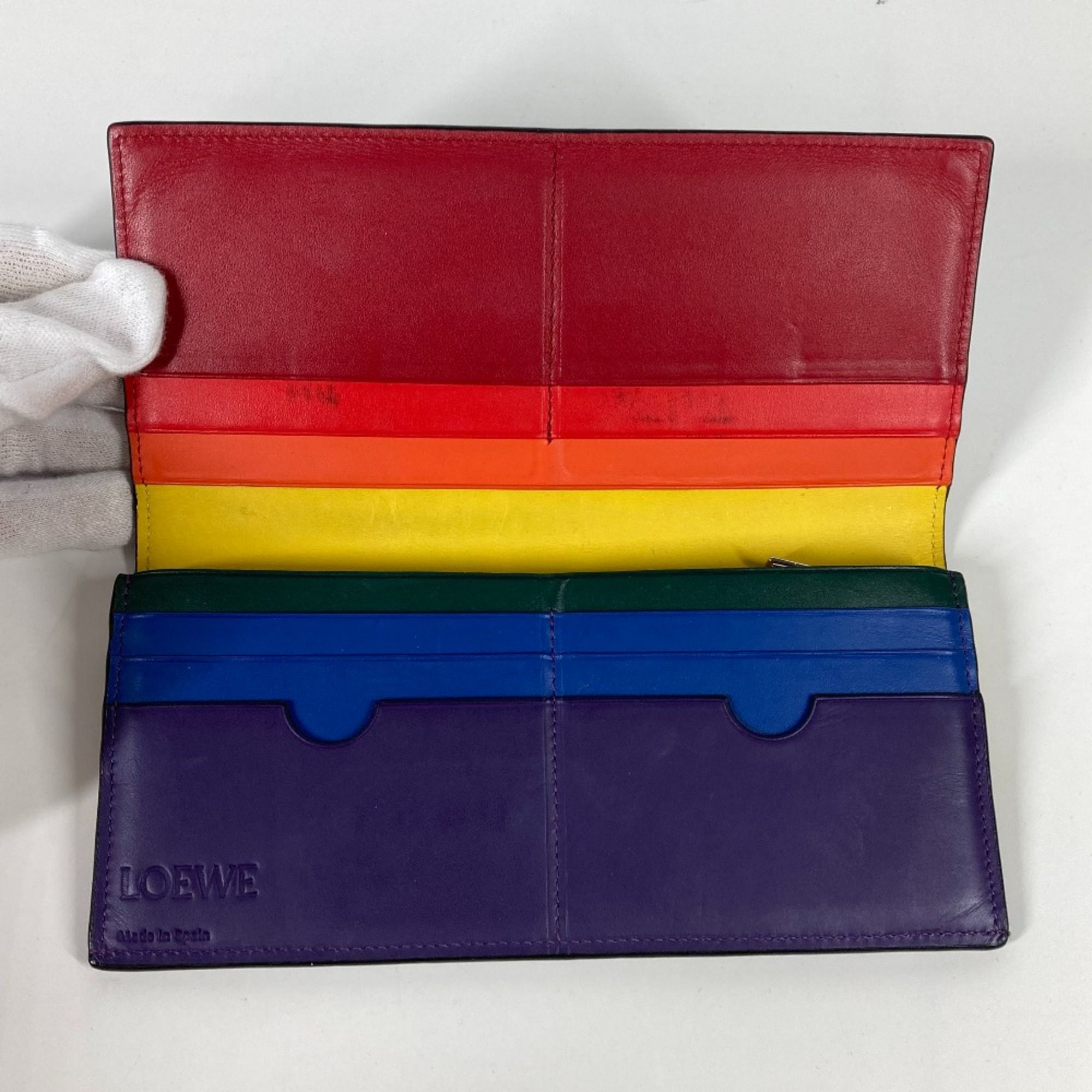 Leather Long Wallet (Bi-Fold) (Pre-Owned) - Loewe - Modalova