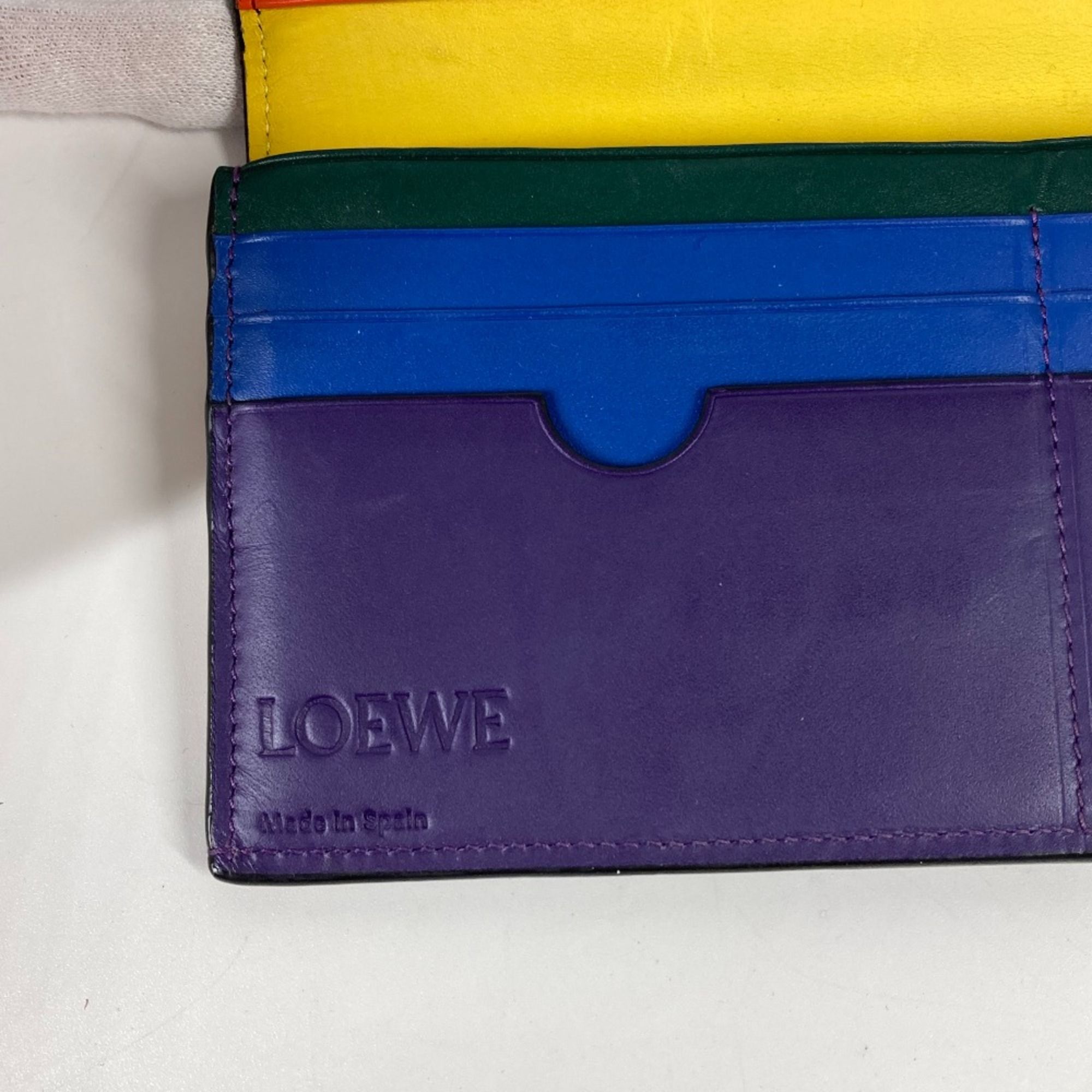 Leather Long Wallet (Bi-Fold) (Pre-Owned) - Loewe - Modalova