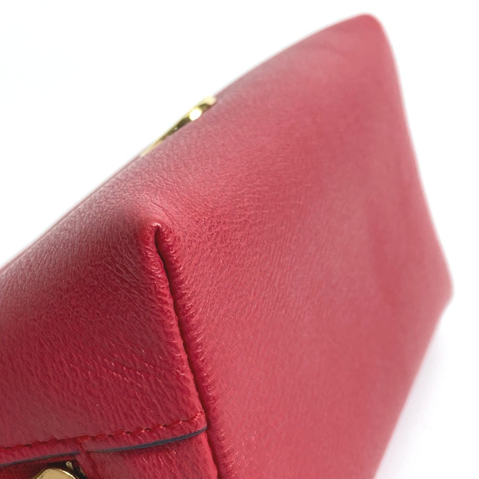 Loewe Red Leather Pouch (Pre-Owned) - Loewe - Modalova