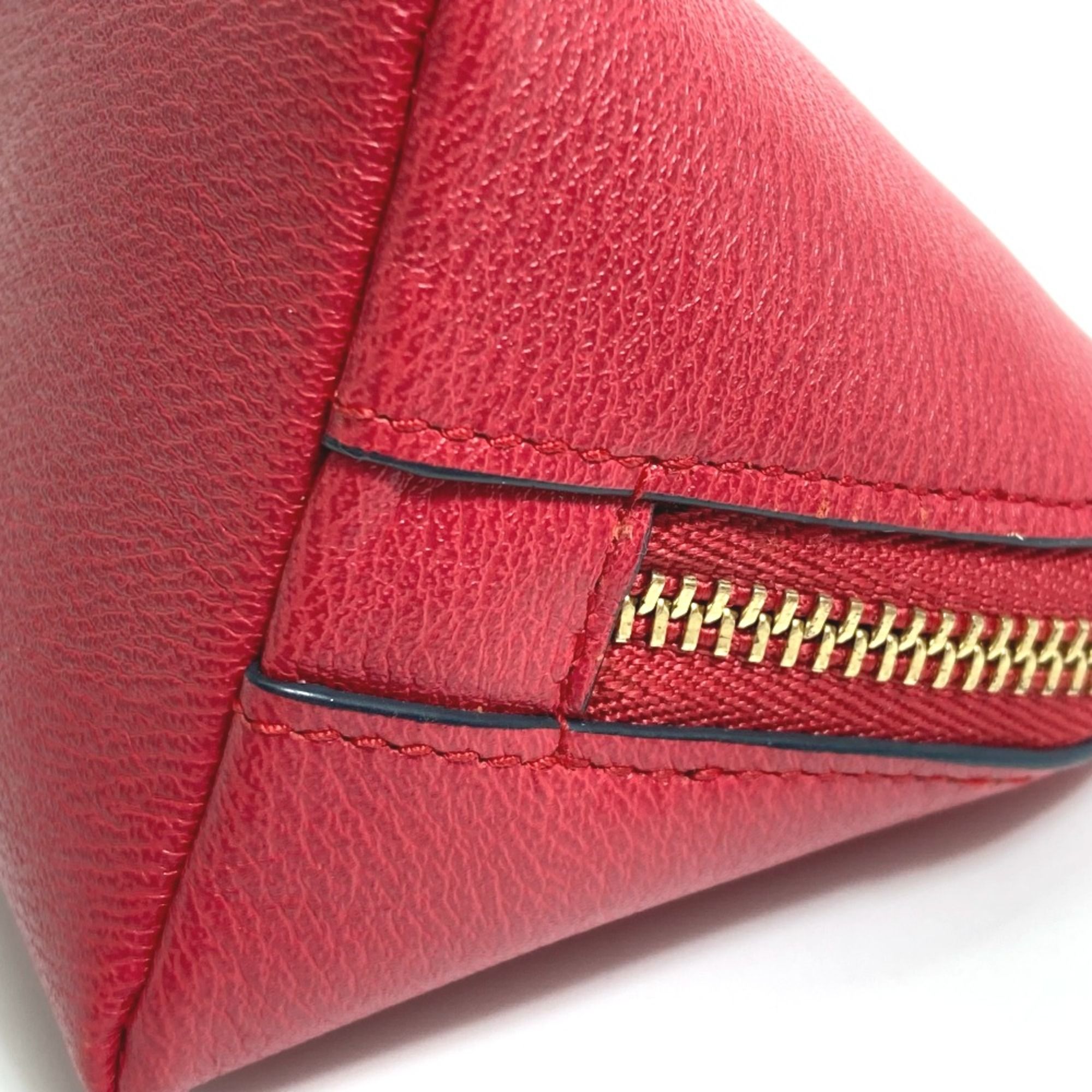 Loewe Red Leather Pouch (Pre-Owned) - Loewe - Modalova