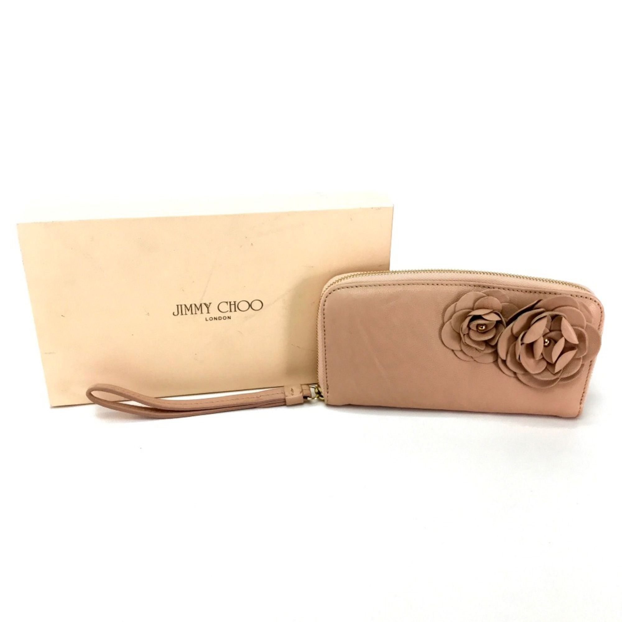 Leather Long Wallet (Bi-Fold) (Pre-Owned) - Jimmy Choo - Modalova