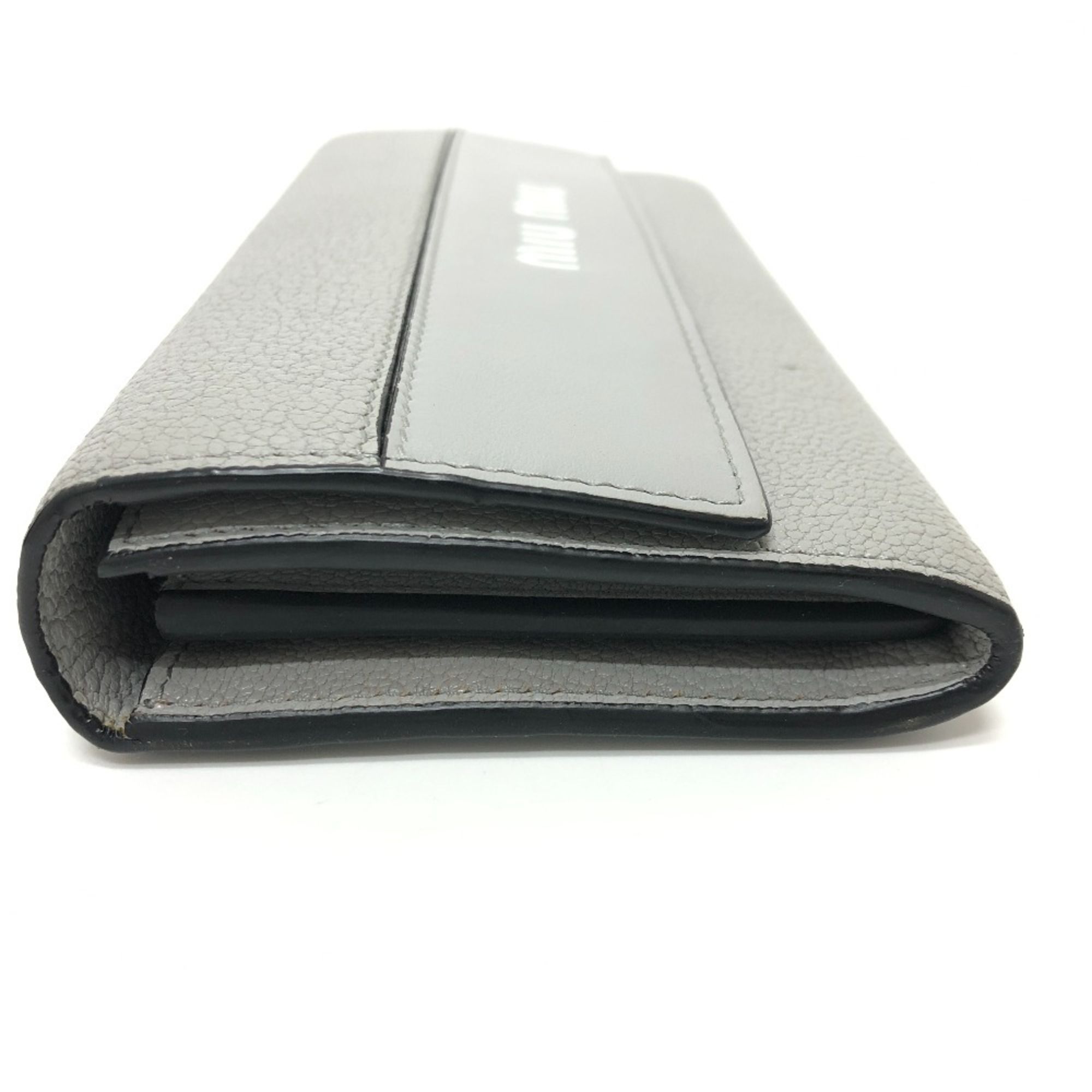 Leather Long Wallet (Bi-Fold) (Pre-Owned) - Miu Miu - Modalova