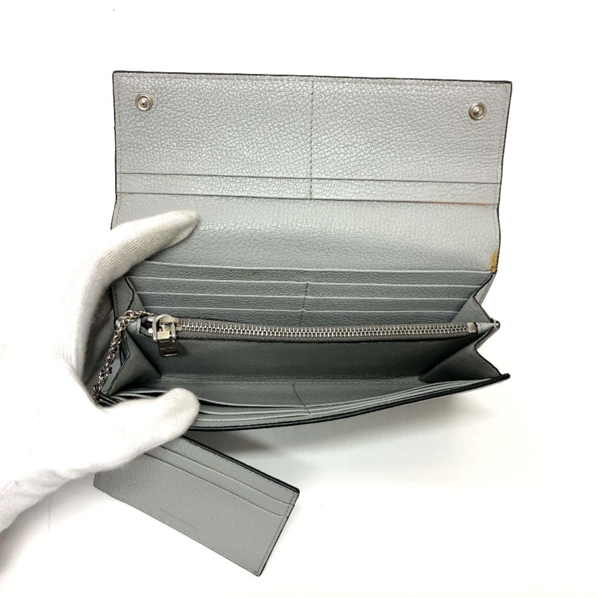 Leather Long Wallet (Bi-Fold) (Pre-Owned) - Miu Miu - Modalova