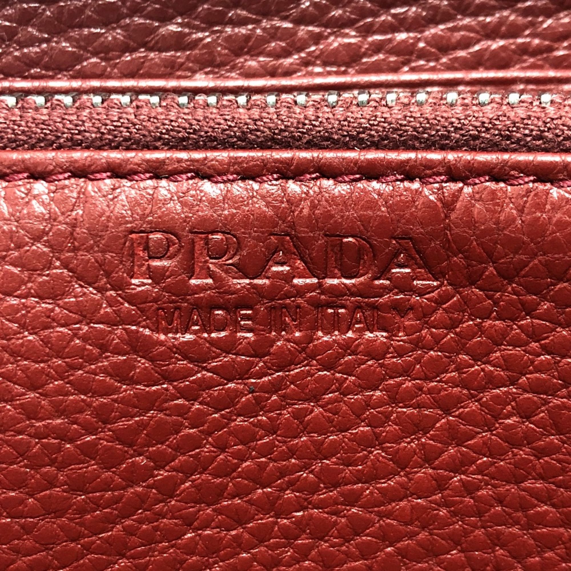 Leather Long Wallet (Bi-Fold) (Pre-Owned) - Prada - Modalova