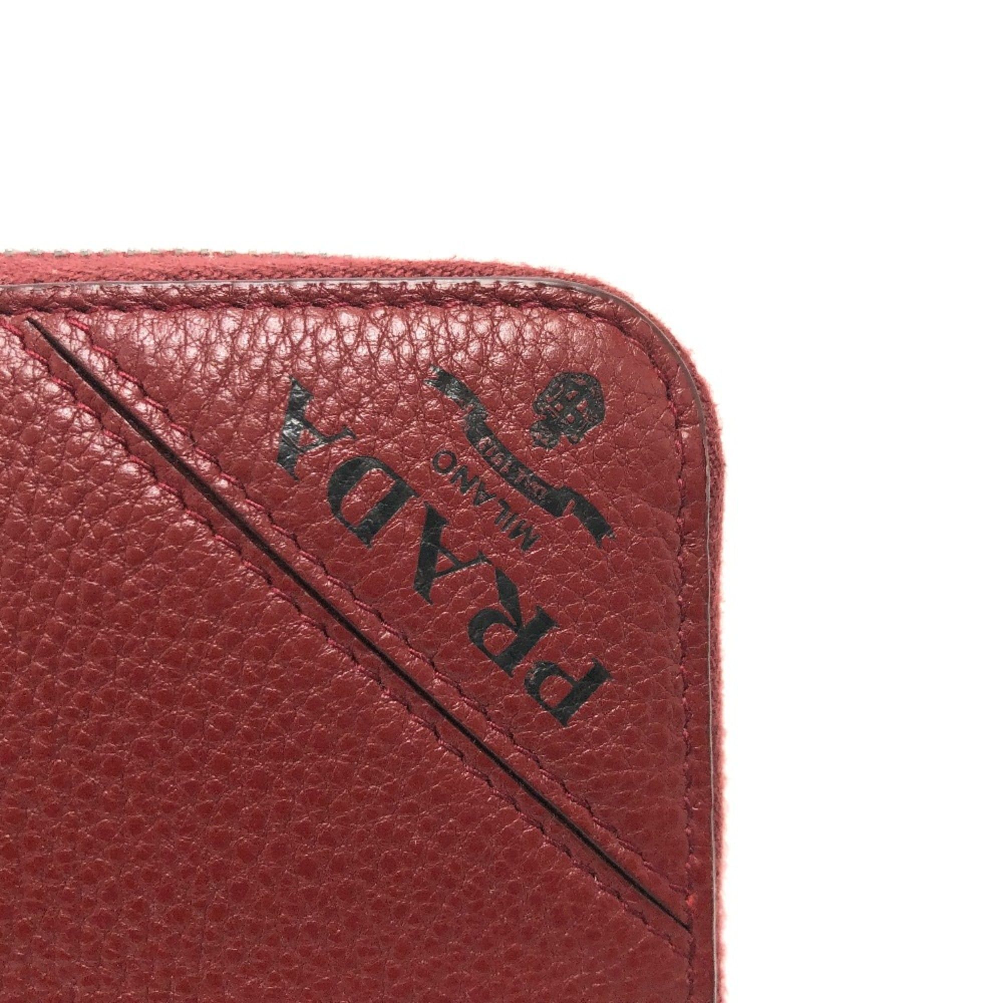 Leather Long Wallet (Bi-Fold) (Pre-Owned) - Prada - Modalova
