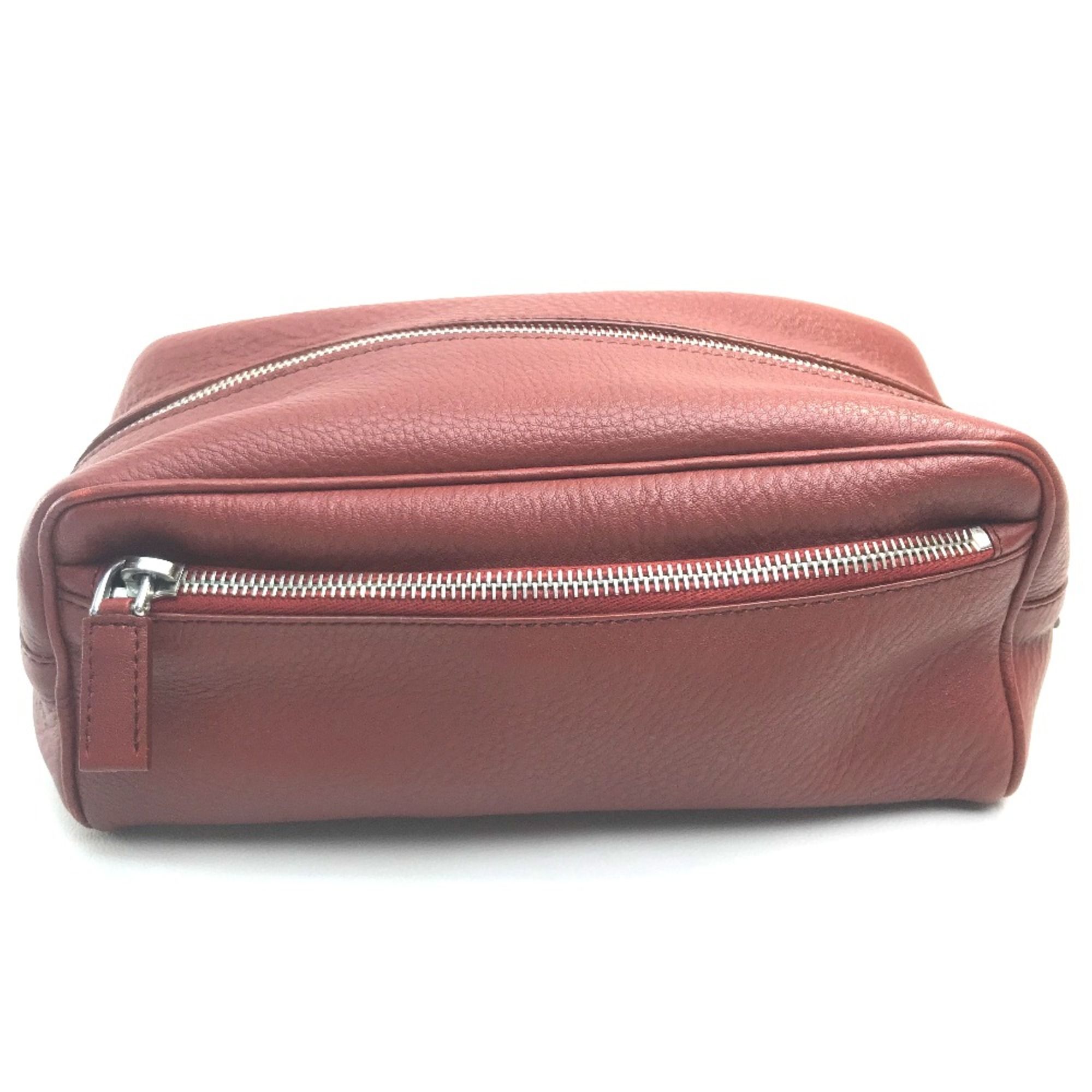Prada Red Leather Pouch (Pre-Owned) - Prada - Modalova