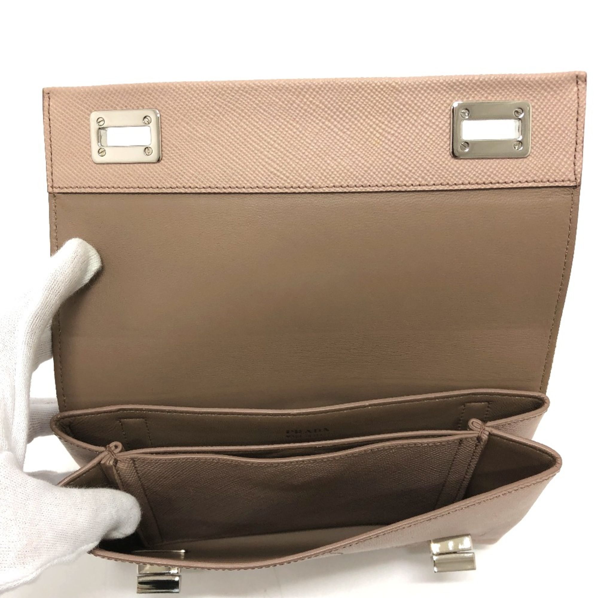 Leather Shoulder Bag (Pre-Owned) - Prada - Modalova