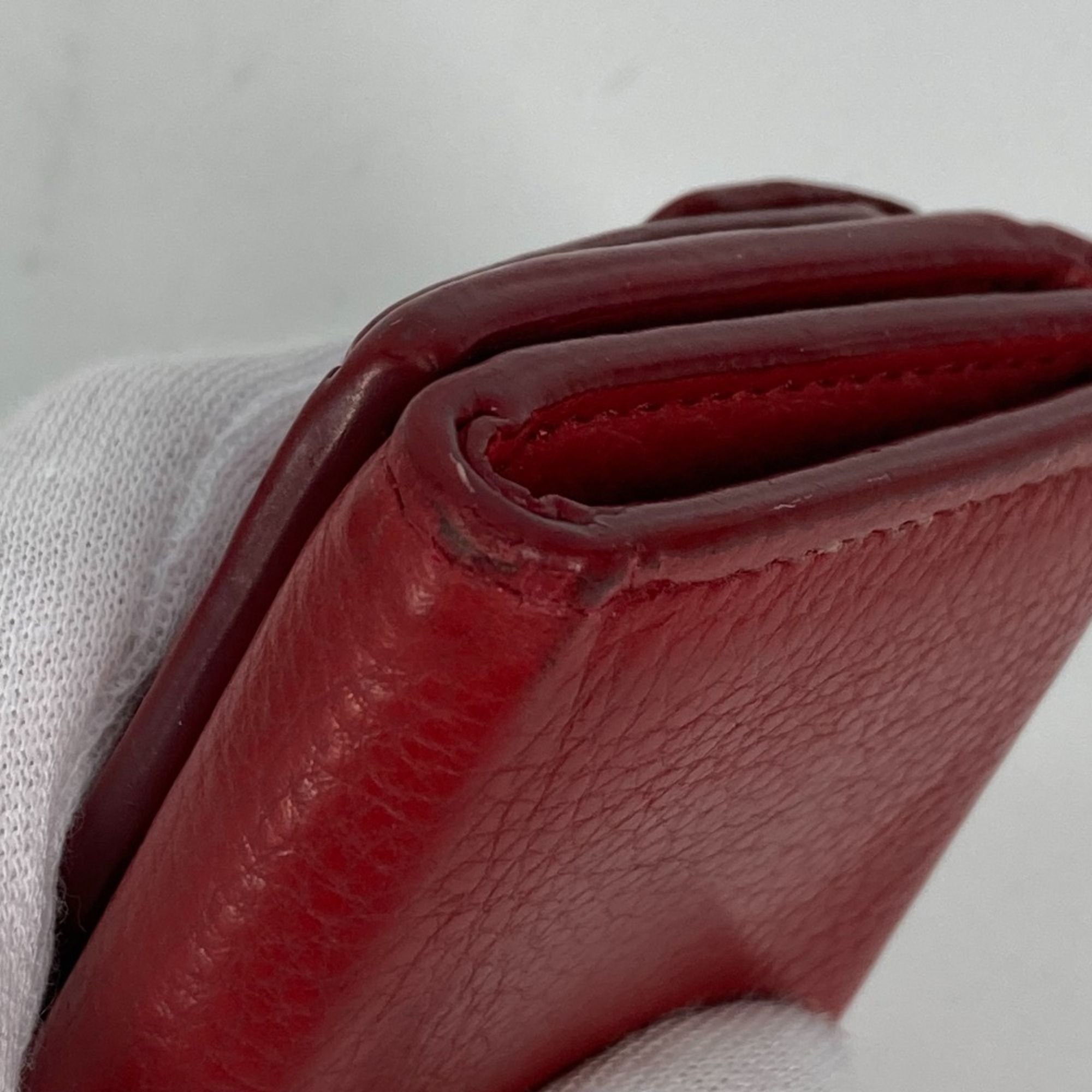 Leather Wallet (Tri-Fold) (Pre-Owned) - Prada - Modalova