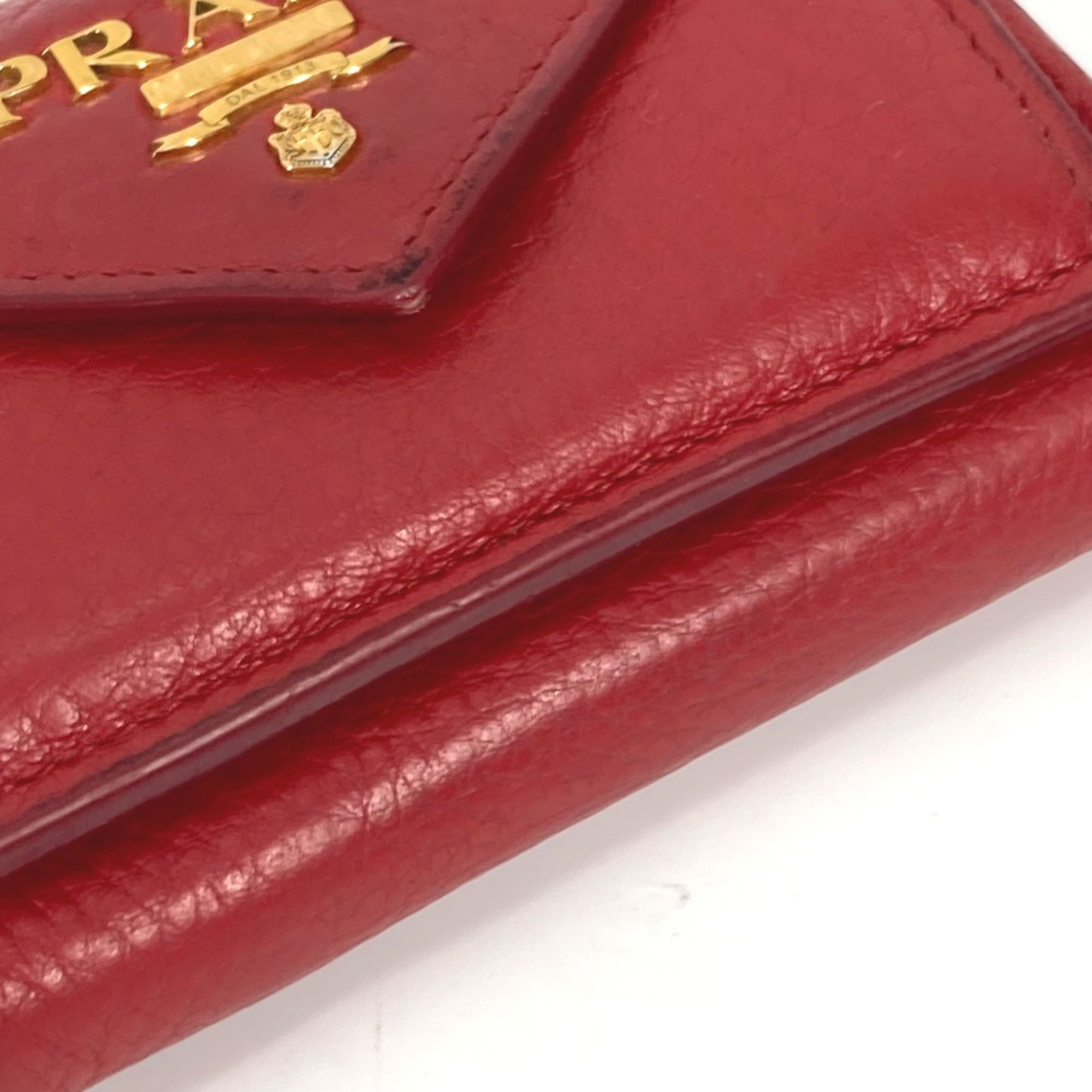 Leather Wallet (Tri-Fold) (Pre-Owned) - Prada - Modalova