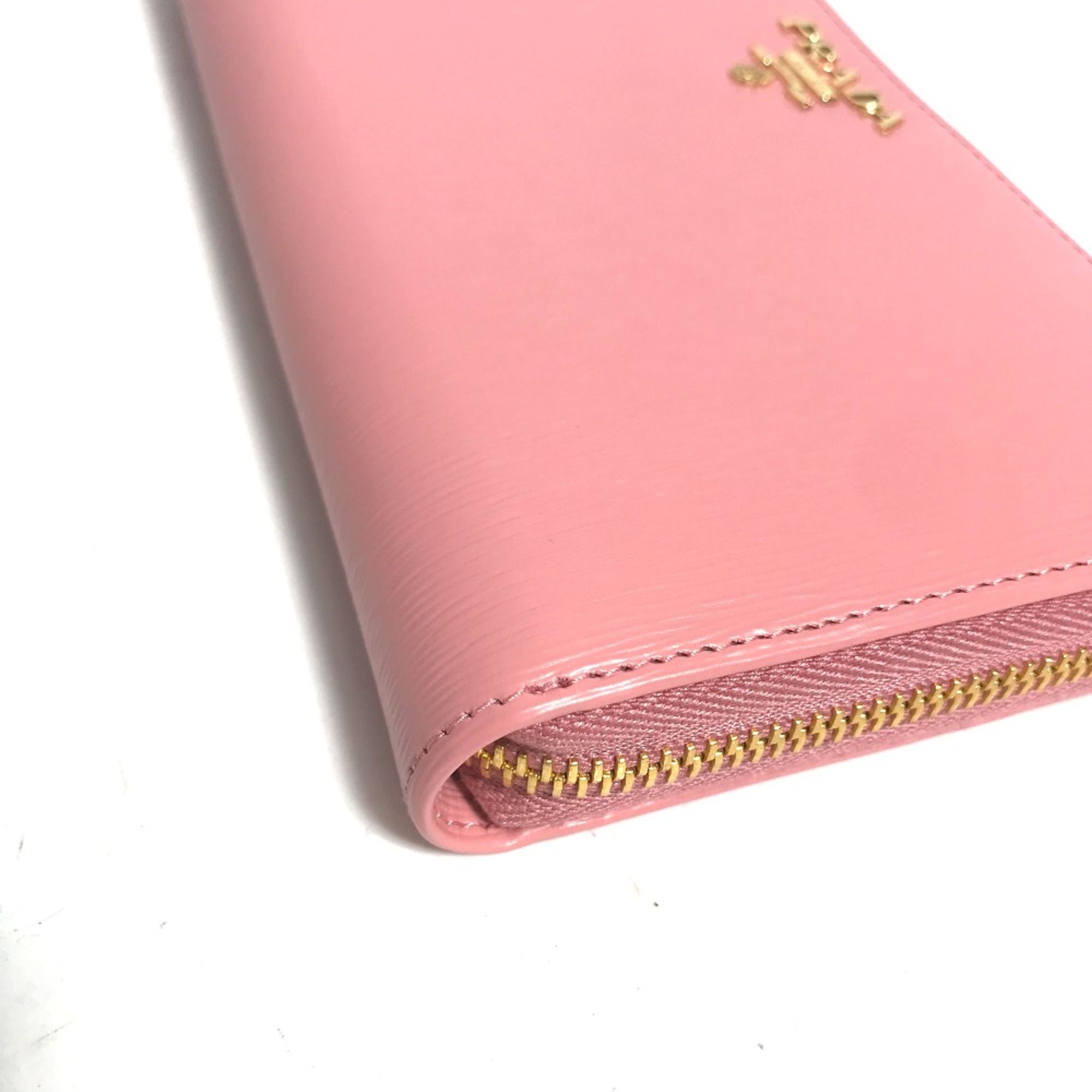 Leather Long Wallet (Bi-Fold) (Pre-Owned) - Prada - Modalova