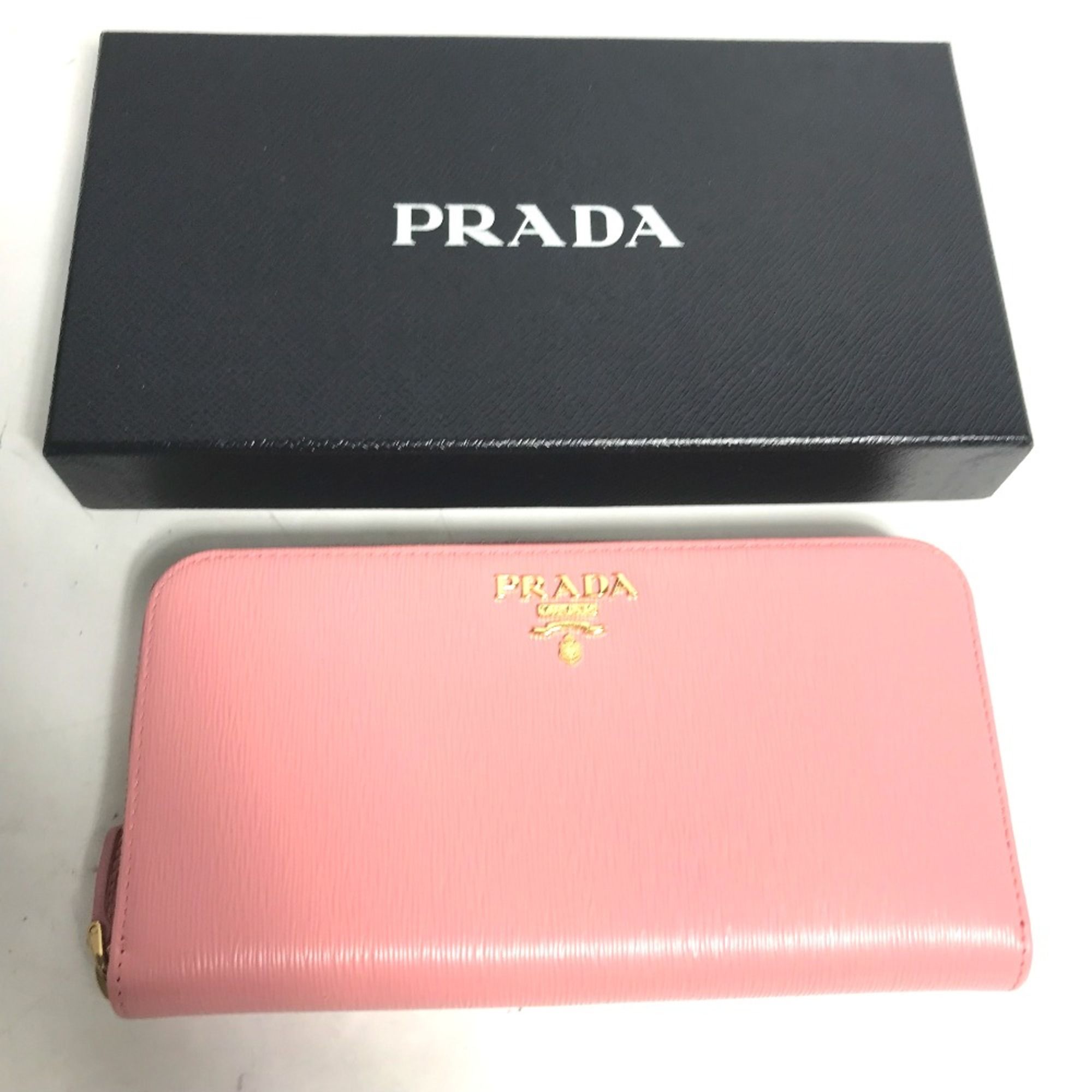 Leather Long Wallet (Bi-Fold) (Pre-Owned) - Prada - Modalova