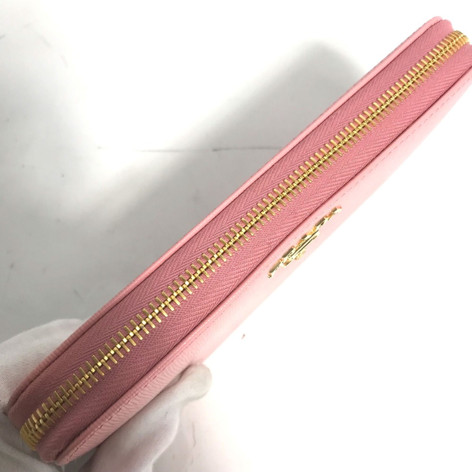 Leather Long Wallet (Bi-Fold) (Pre-Owned) - Prada - Modalova