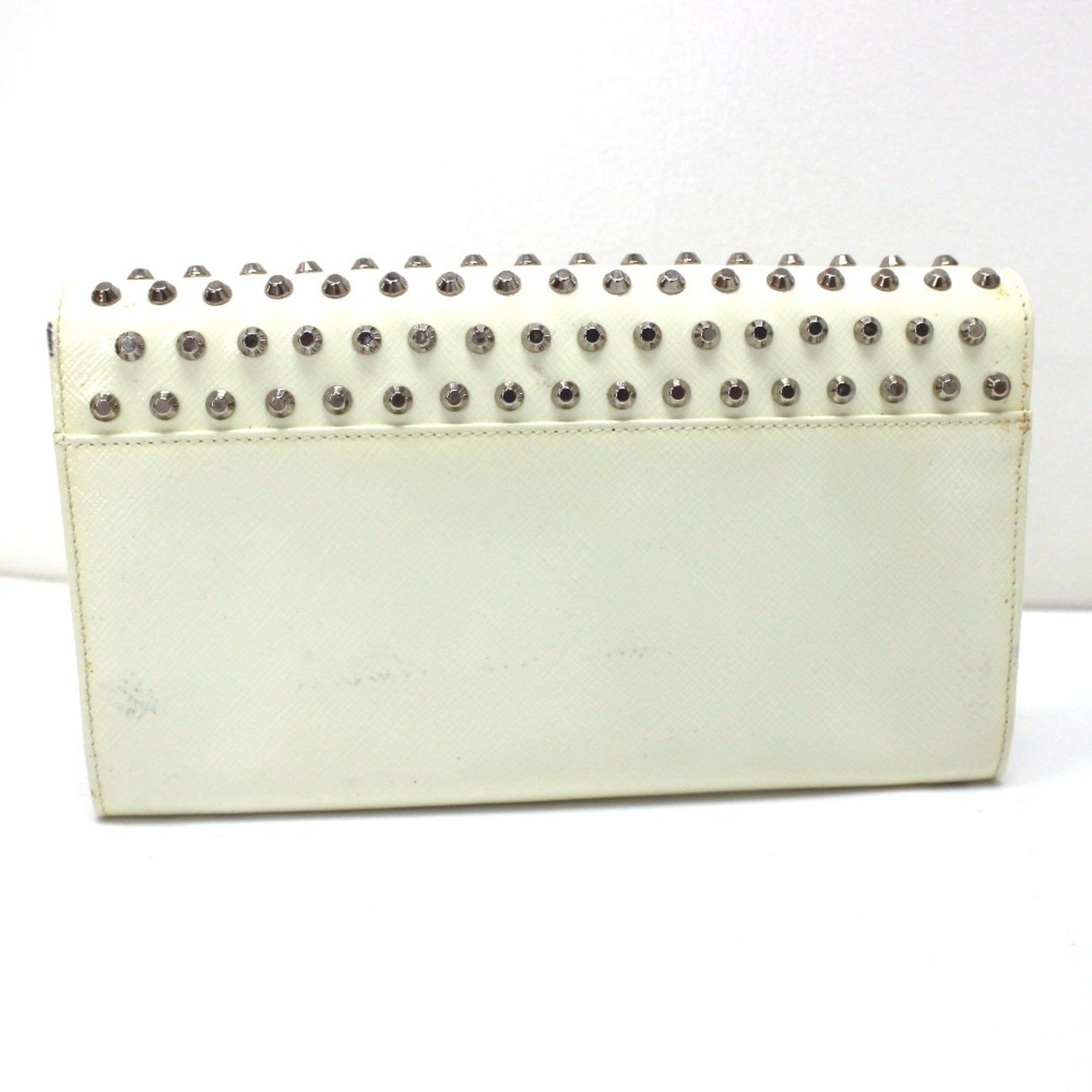 Leather Long Wallet (Bi-Fold) (Pre-Owned) - Prada - Modalova