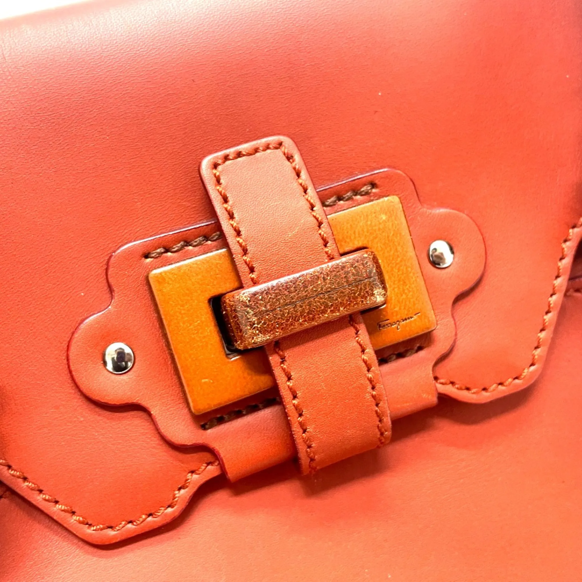 Leather Handbag (Pre-Owned) - Salvatore Ferragamo - Modalova