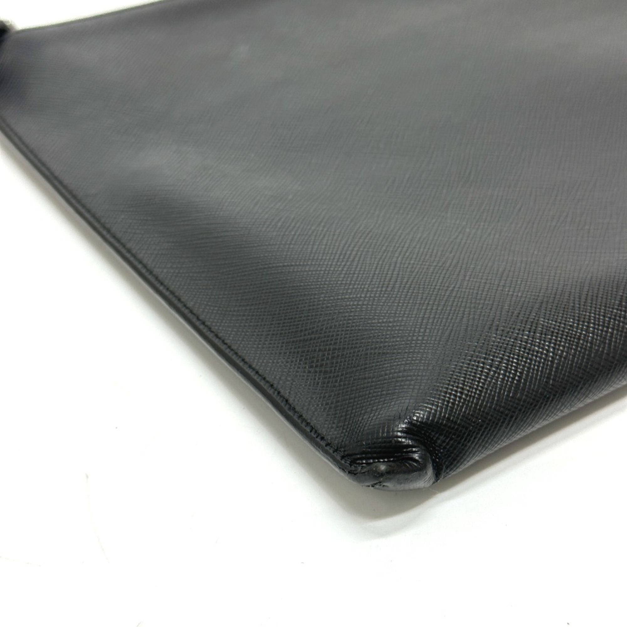 Leather Clutch Bag (Pre-Owned) - Prada - Modalova