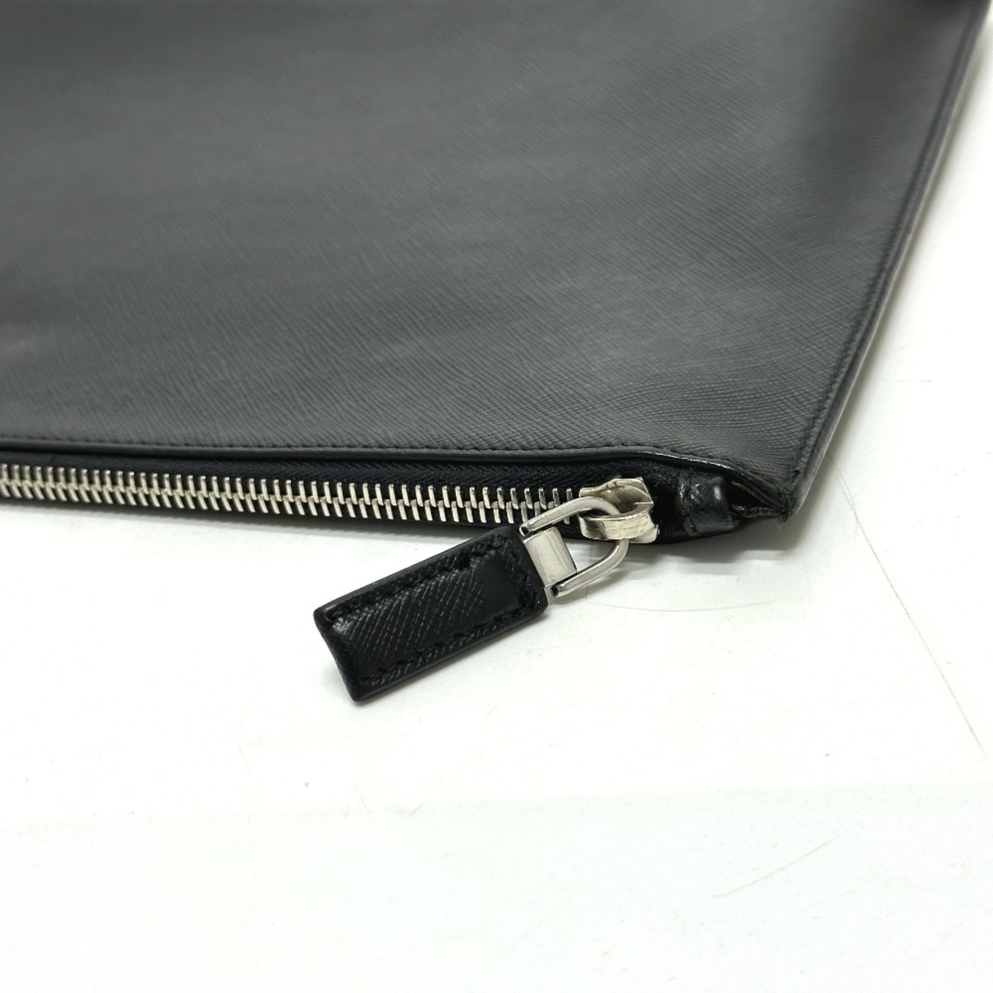 Leather Clutch Bag (Pre-Owned) - Prada - Modalova