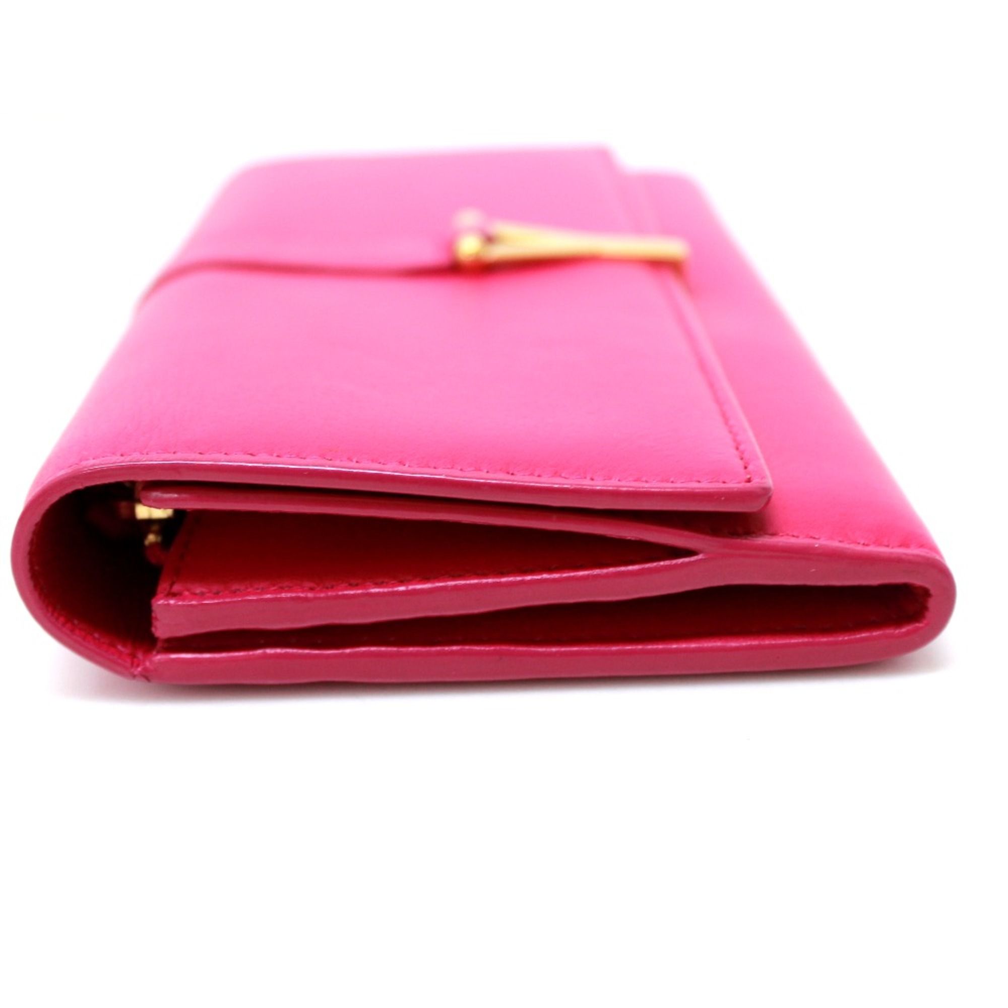 Leather Long Wallet (Bi-Fold) (Pre-Owned) - Saint Laurent - Modalova
