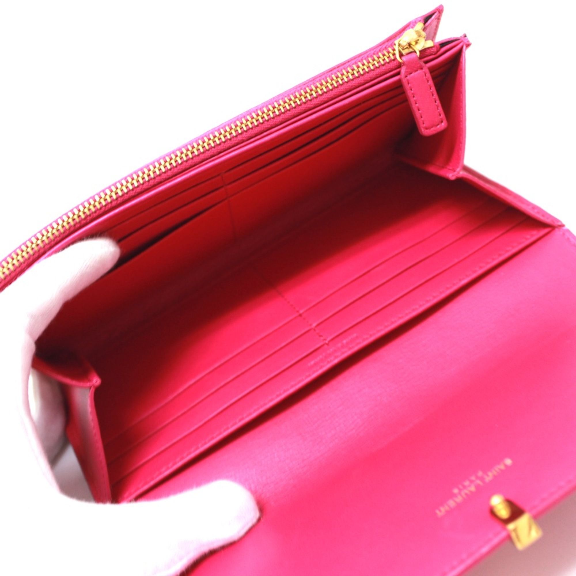 Leather Long Wallet (Bi-Fold) (Pre-Owned) - Saint Laurent - Modalova